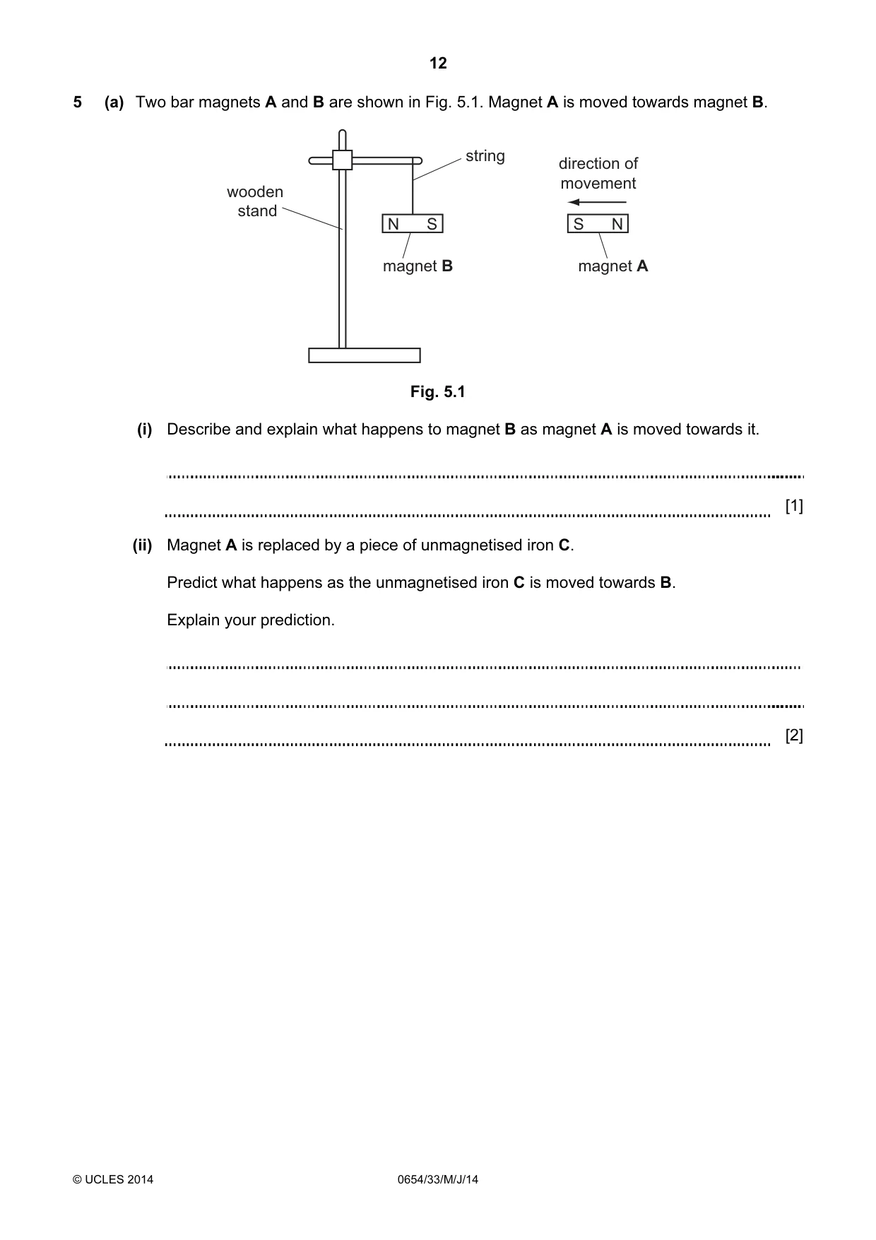 Cambridge IGCSE Sciences - Co-ordinated (Double) 0654 2014 May/June Paper 3 · Variant 3 question paper, page 12 of 32