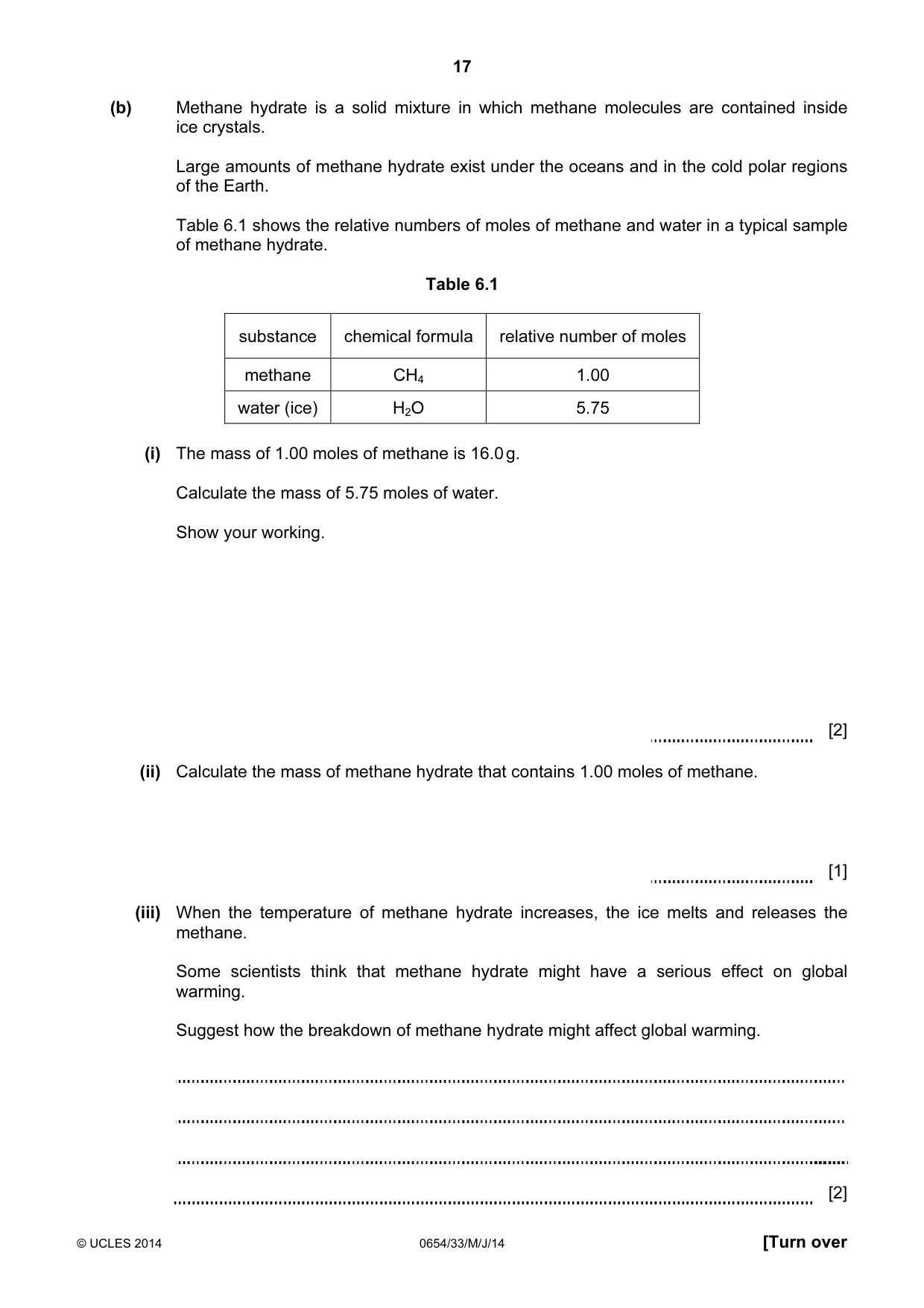Cambridge IGCSE Sciences - Co-ordinated (Double) 0654 2014 May/June Paper 3 · Variant 3 question paper, page 17 of 32
