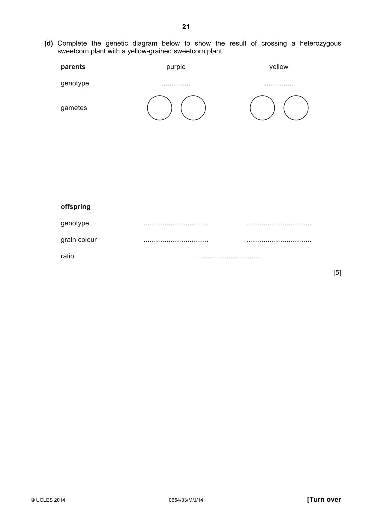 Cambridge IGCSE Sciences - Co-ordinated (Double) 0654 2014 May/June Paper 3 · Variant 3 question paper, page 21 of 32