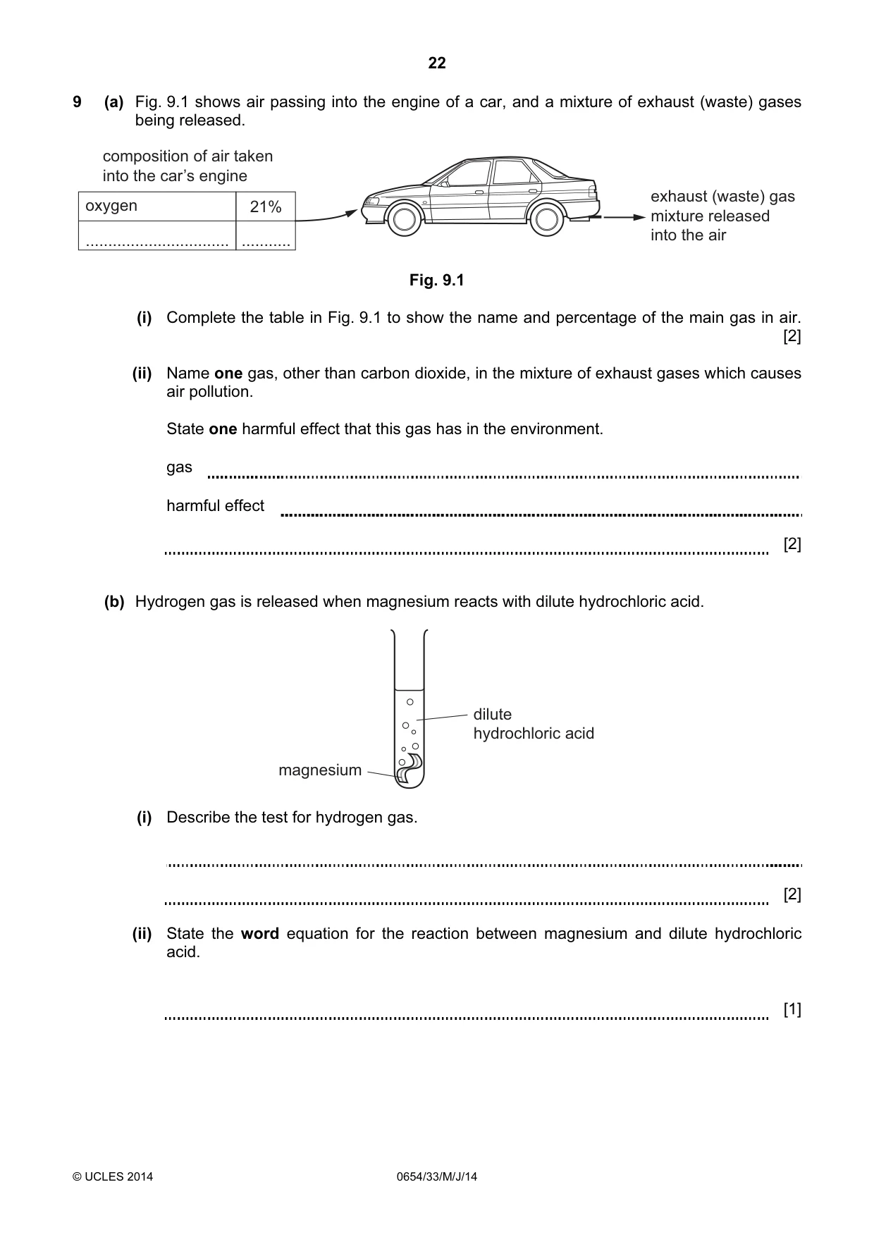 Cambridge IGCSE Sciences - Co-ordinated (Double) 0654 2014 May/June Paper 3 · Variant 3 question paper, page 22 of 32