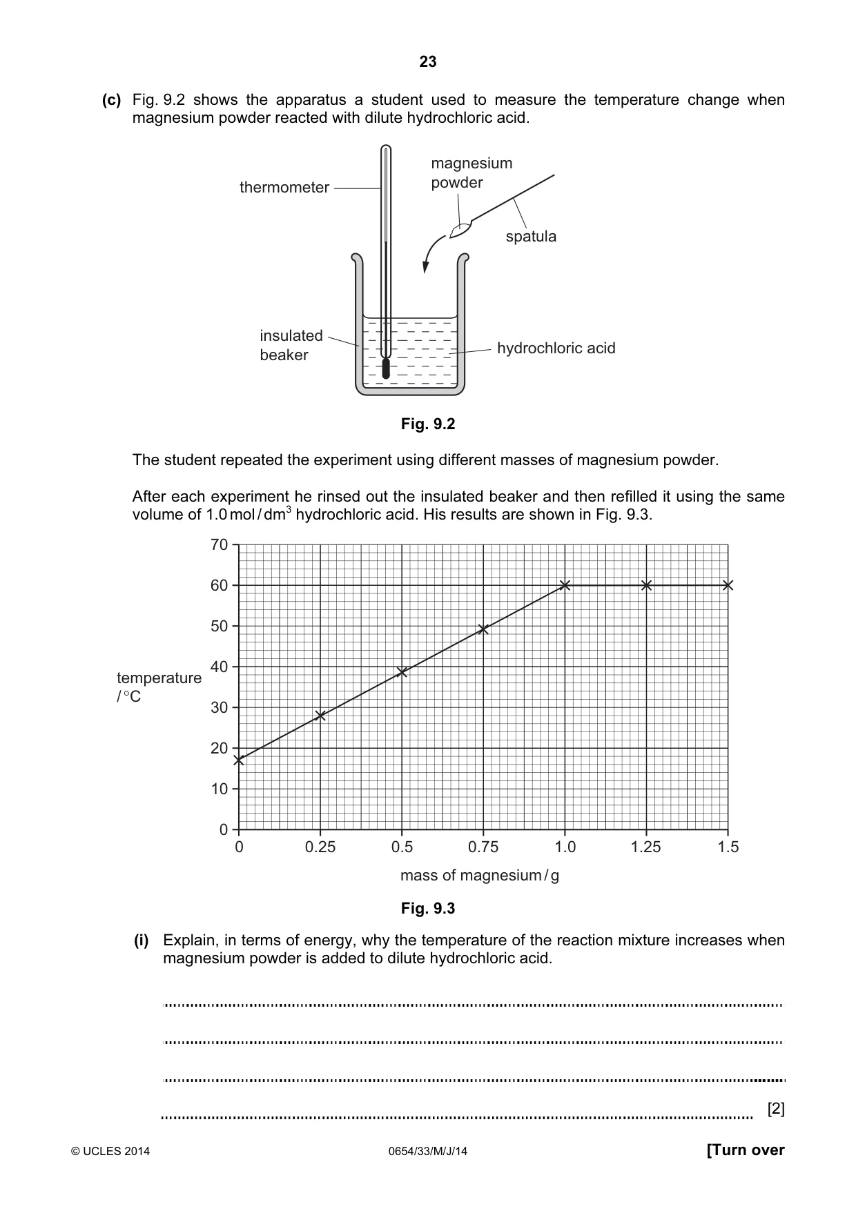 Cambridge IGCSE Sciences - Co-ordinated (Double) 0654 2014 May/June Paper 3 · Variant 3 question paper, page 23 of 32