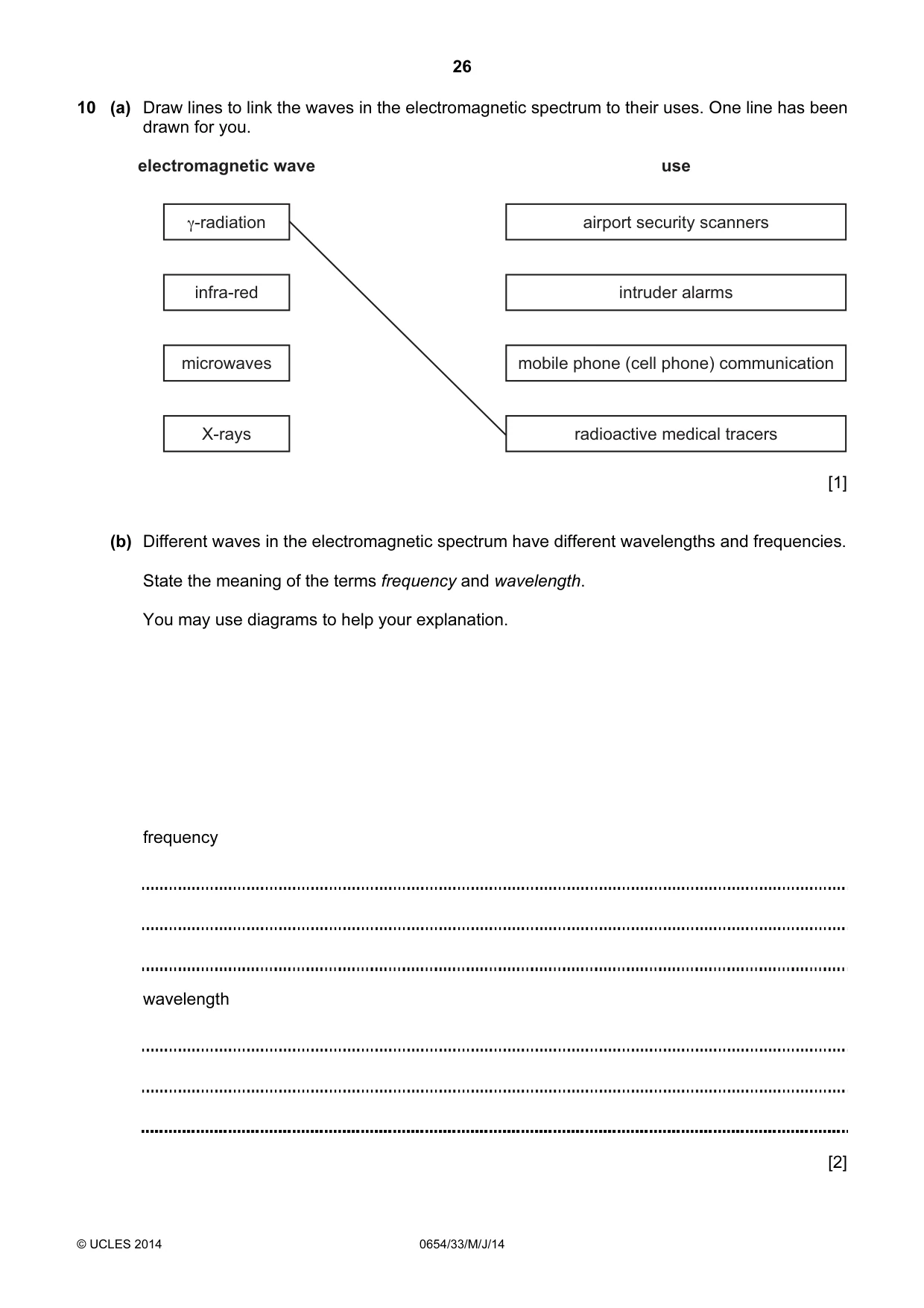 Cambridge IGCSE Sciences - Co-ordinated (Double) 0654 2014 May/June Paper 3 · Variant 3 question paper, page 26 of 32