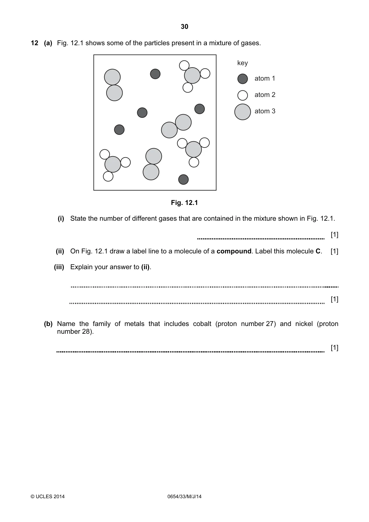 Cambridge IGCSE Sciences - Co-ordinated (Double) 0654 2014 May/June Paper 3 · Variant 3 question paper, page 30 of 32