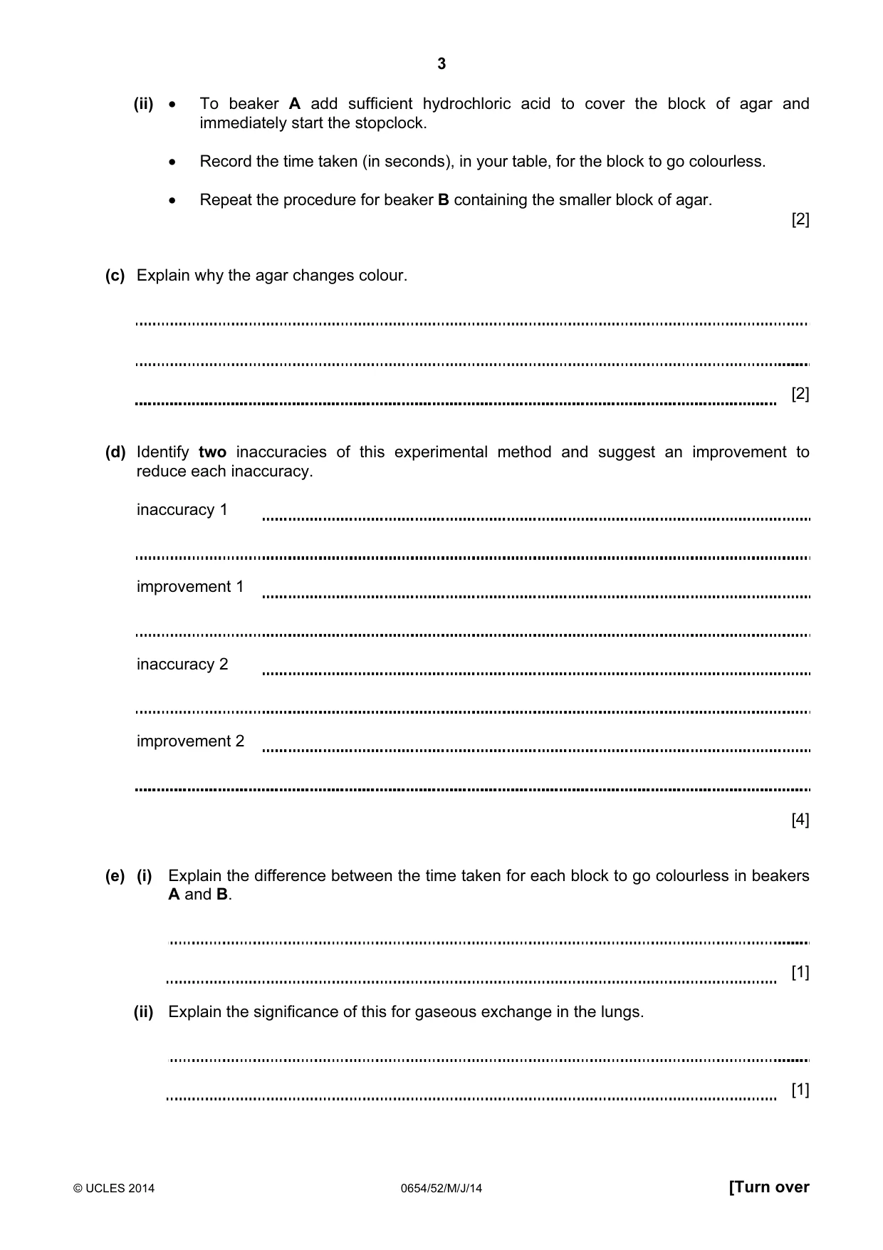 Cambridge IGCSE Sciences - Co-ordinated (Double) 0654 2014 May/June Paper 5 · Variant 2 question paper, page 3 of 12