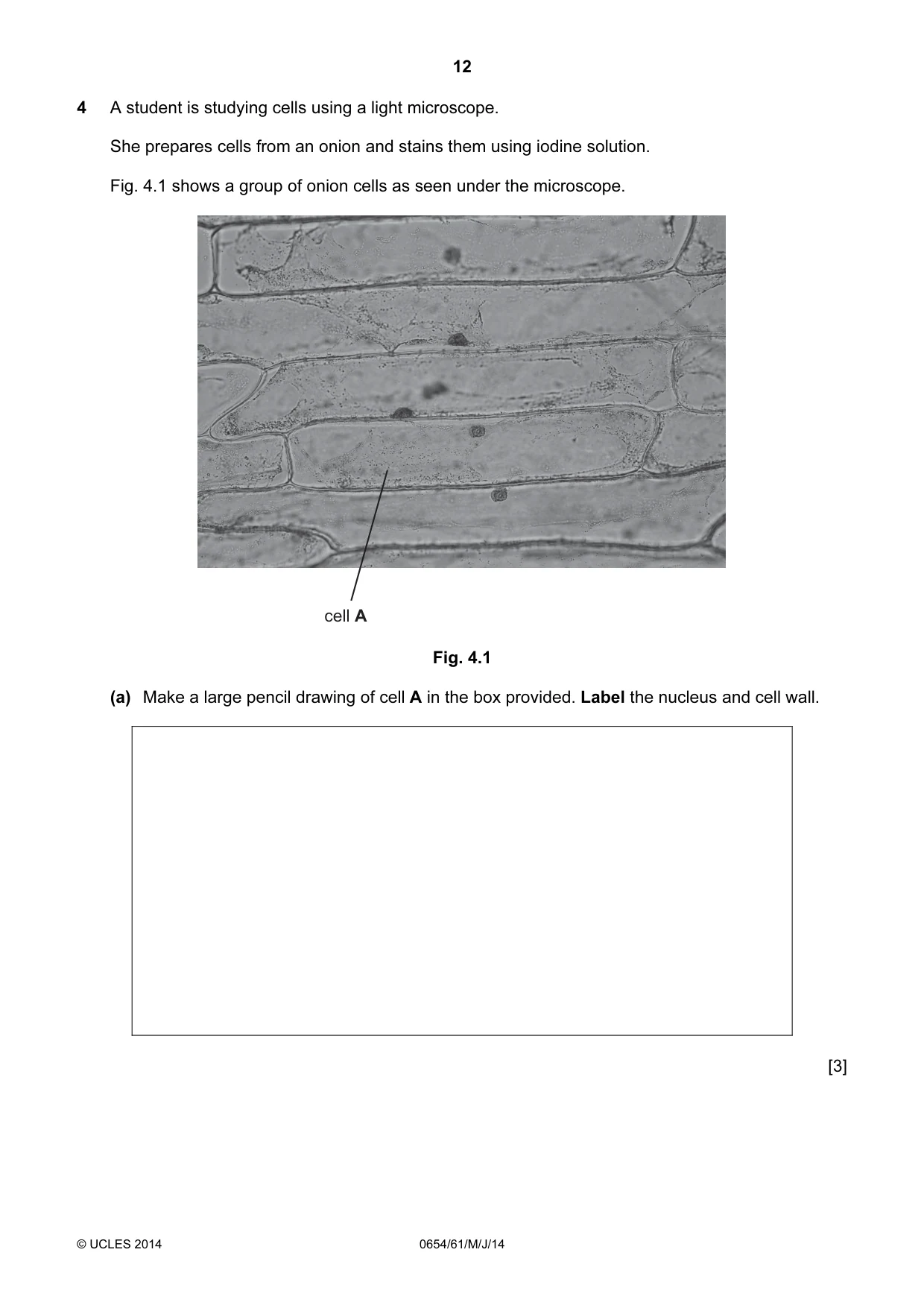 Cambridge IGCSE Sciences - Co-ordinated (Double) 0654 2014 May/June Paper 6 · Variant 1 question paper, page 12 of 20