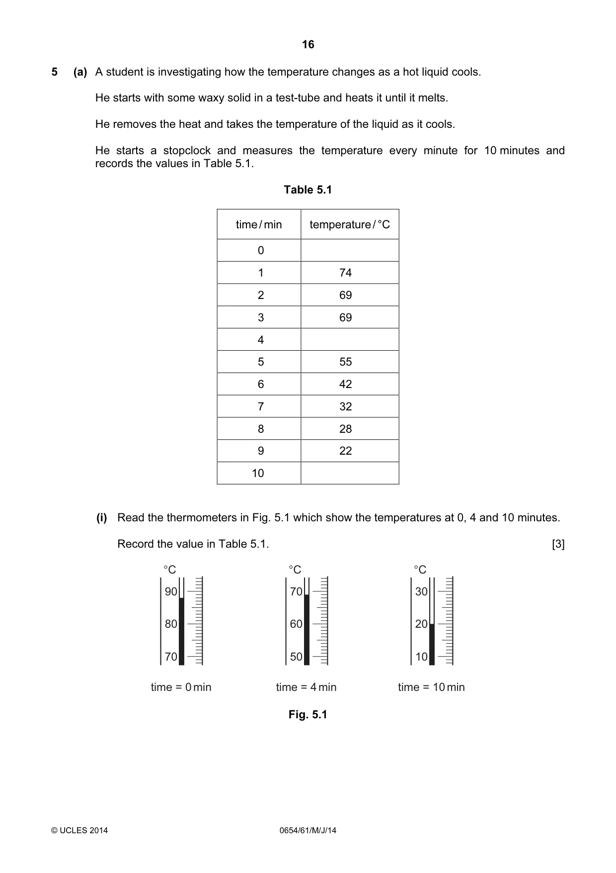 Cambridge IGCSE Sciences - Co-ordinated (Double) 0654 2014 May/June Paper 6 · Variant 1 question paper, page 16 of 20