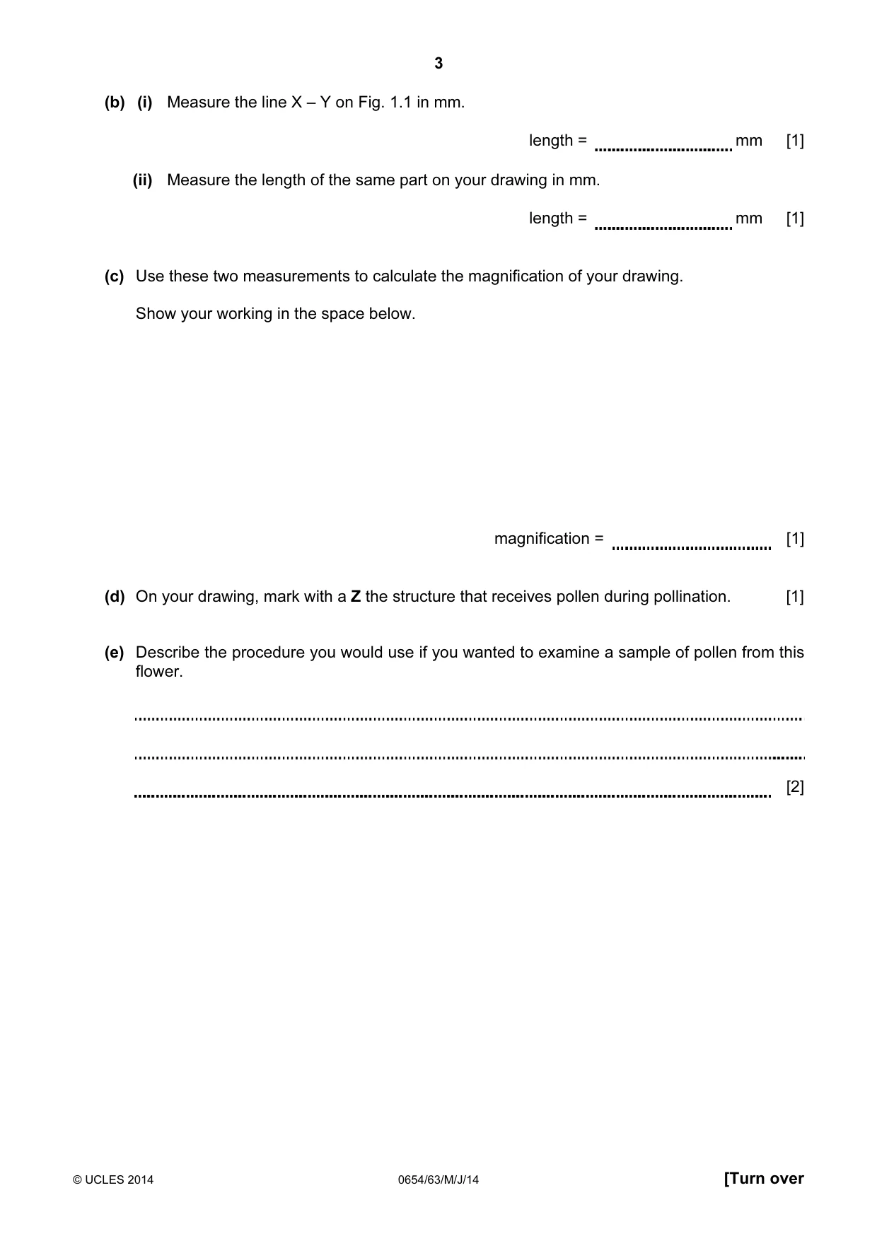 Cambridge IGCSE Sciences - Co-ordinated (Double) 0654 2014 May/June Paper 6 · Variant 3 question paper, page 3 of 20