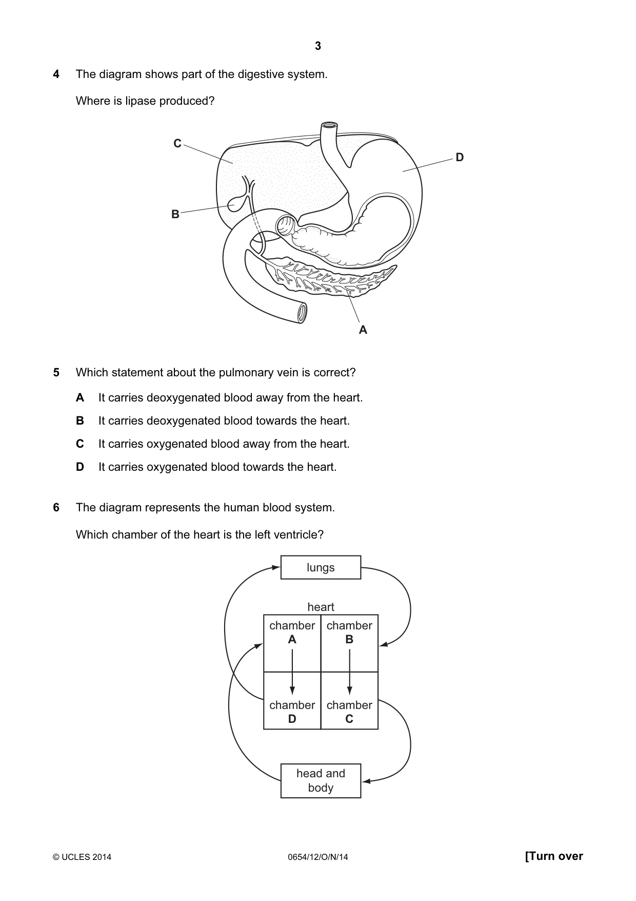 Cambridge IGCSE Sciences - Co-ordinated (Double) 0654 2014 Oct/Nov Paper 1 · Variant 2 question paper, page 3 of 20