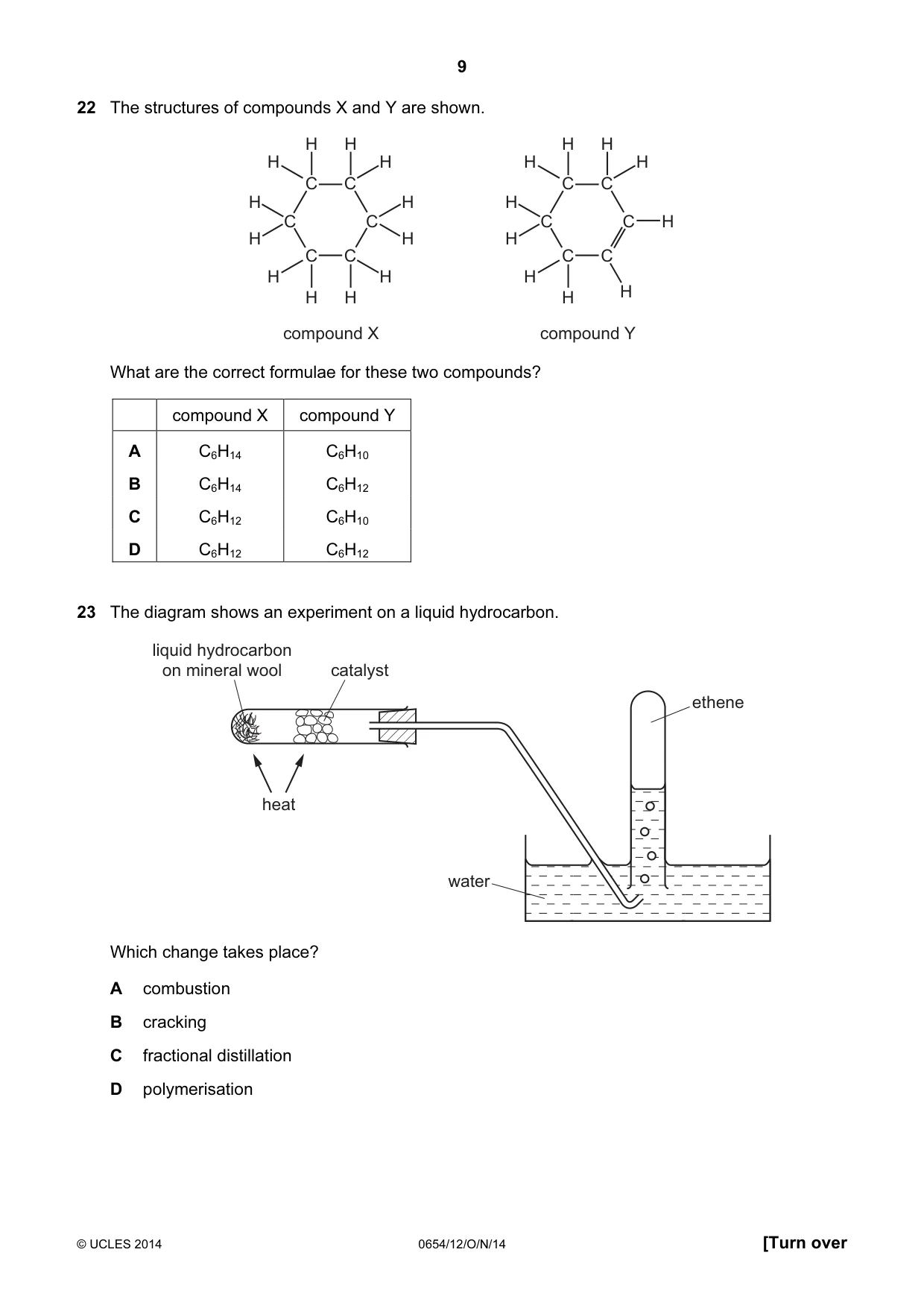 Cambridge IGCSE Sciences - Co-ordinated (Double) 0654 2014 Oct/Nov Paper 1 · Variant 2 question paper, page 9 of 20