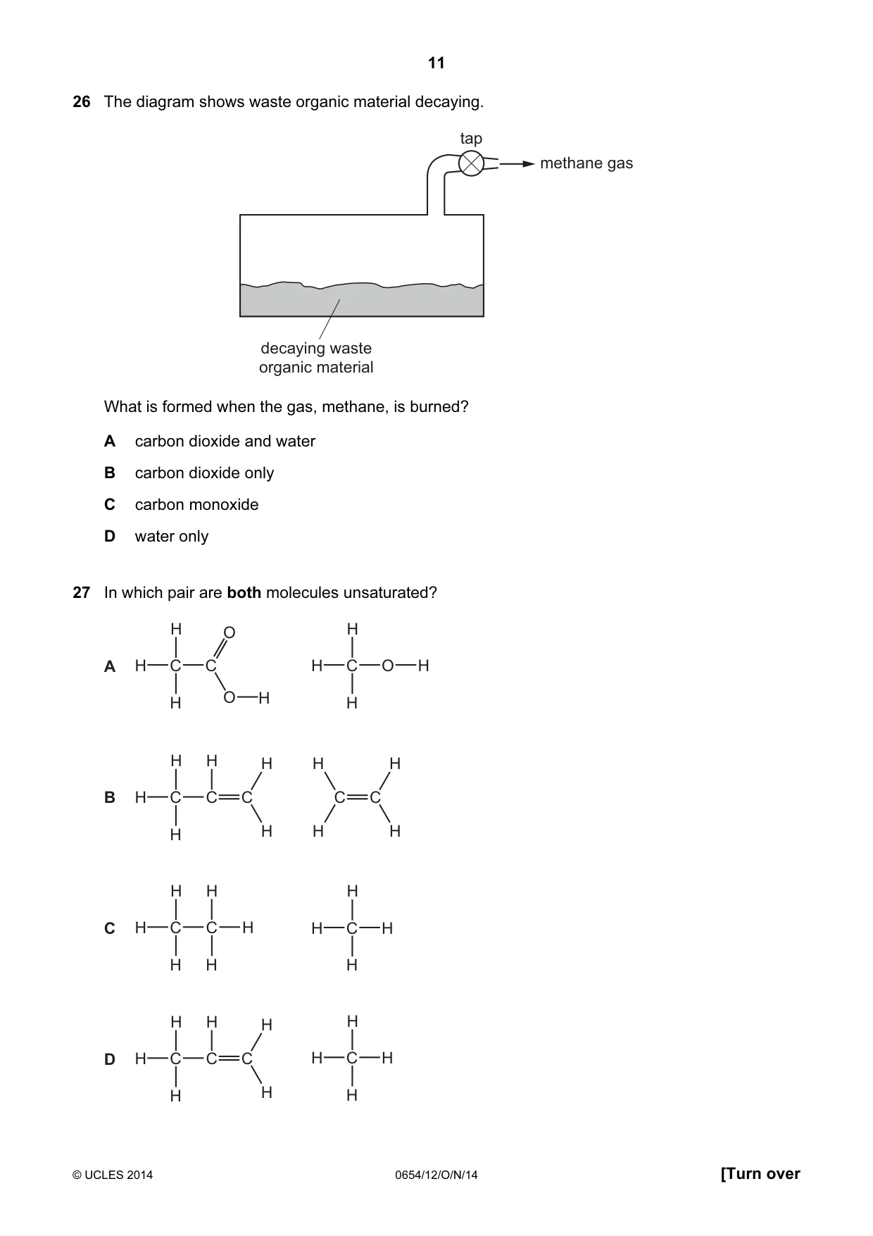 Cambridge IGCSE Sciences - Co-ordinated (Double) 0654 2014 Oct/Nov Paper 1 · Variant 2 question paper, page 11 of 20