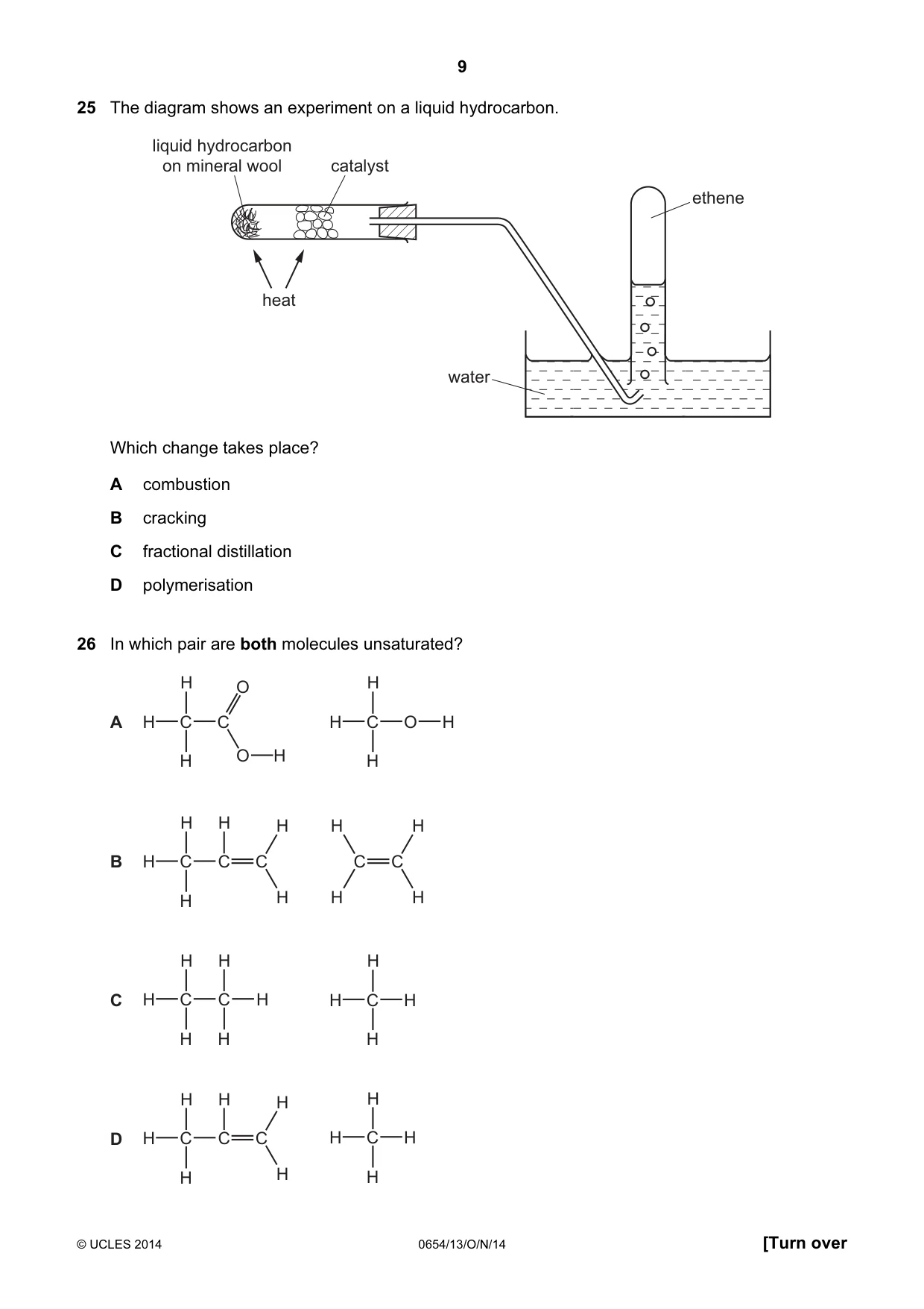 Cambridge IGCSE Sciences - Co-ordinated (Double) 0654 2014 Oct/Nov Paper 1 · Variant 3 question paper, page 9 of 20