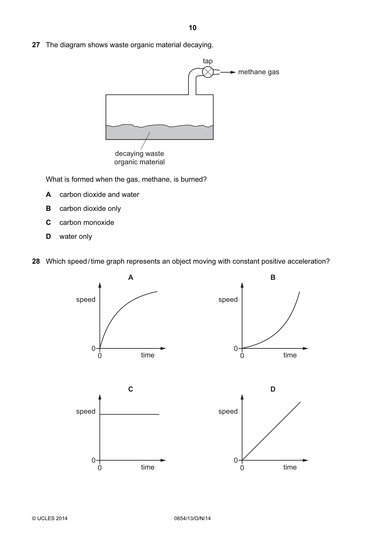 Cambridge IGCSE Sciences - Co-ordinated (Double) 0654 2014 Oct/Nov Paper 1 · Variant 3 question paper, page 10 of 20