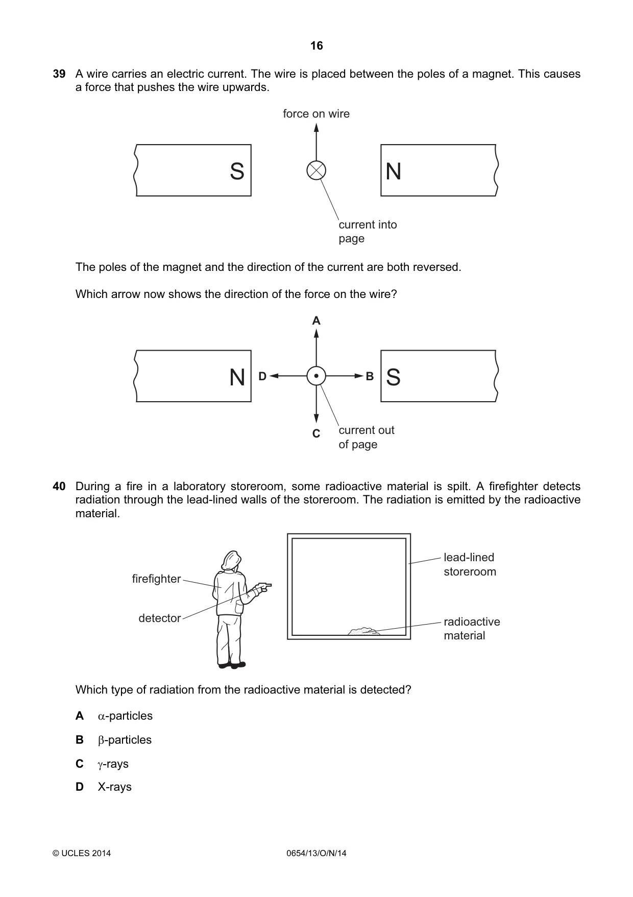 Cambridge IGCSE Sciences - Co-ordinated (Double) 0654 2014 Oct/Nov Paper 1 · Variant 3 question paper, page 16 of 20