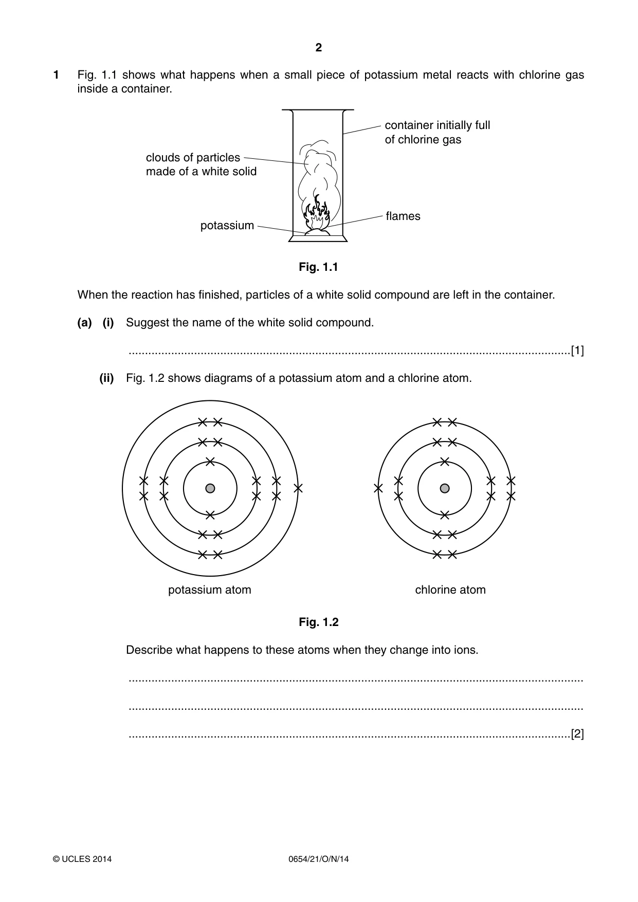 Cambridge IGCSE Sciences - Co-ordinated (Double) 0654 2014 Oct/Nov Paper 2 · Variant 1 question paper, page 2 of 32