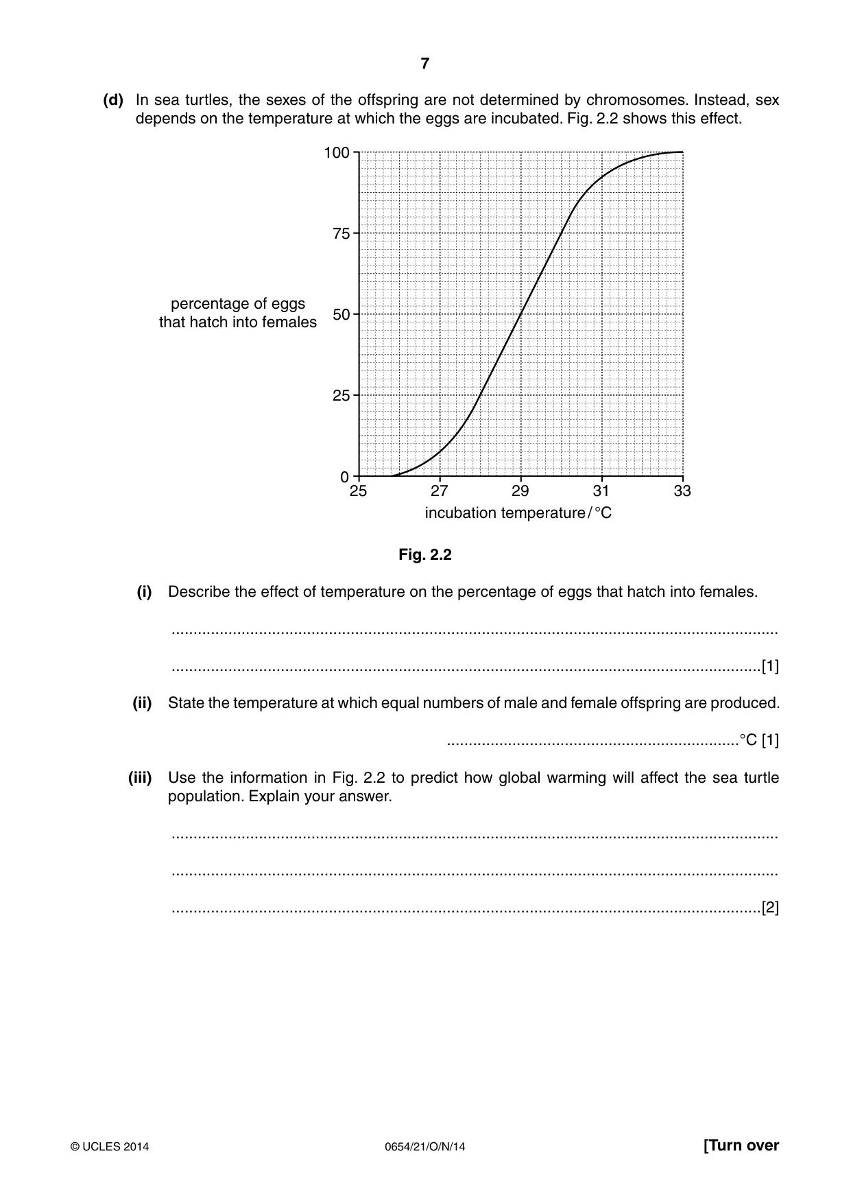 Cambridge IGCSE Sciences - Co-ordinated (Double) 0654 2014 Oct/Nov Paper 2 · Variant 1 question paper, page 7 of 32