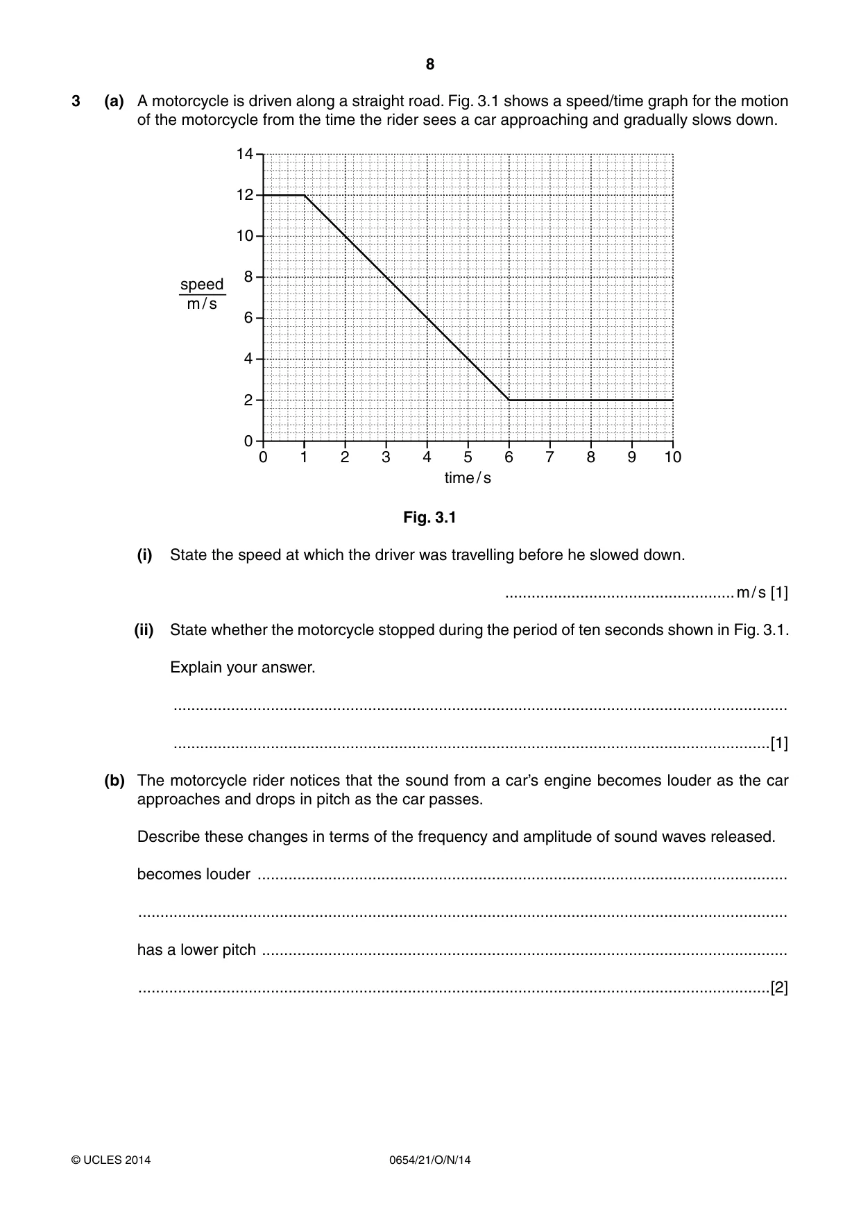 Cambridge IGCSE Sciences - Co-ordinated (Double) 0654 2014 Oct/Nov Paper 2 · Variant 1 question paper, page 8 of 32