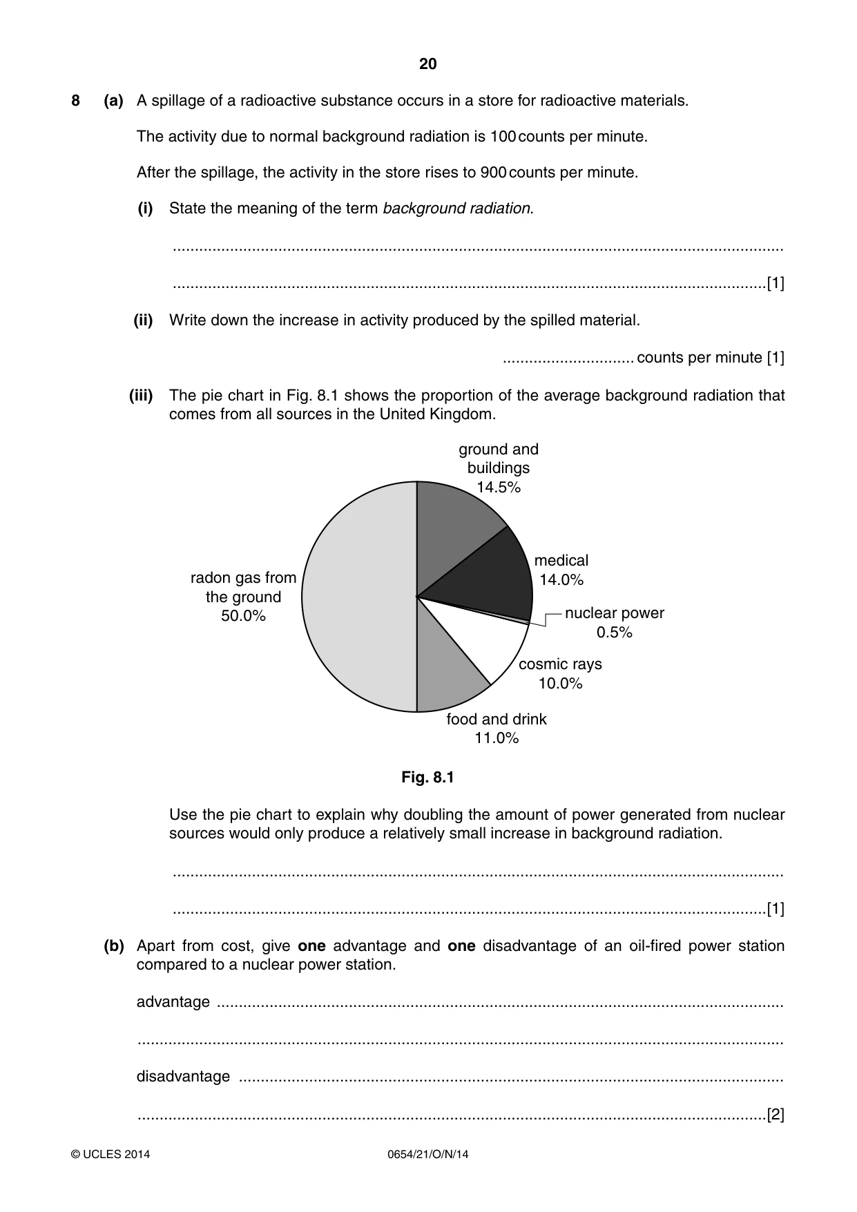 Cambridge IGCSE Sciences - Co-ordinated (Double) 0654 2014 Oct/Nov Paper 2 · Variant 1 question paper, page 20 of 32