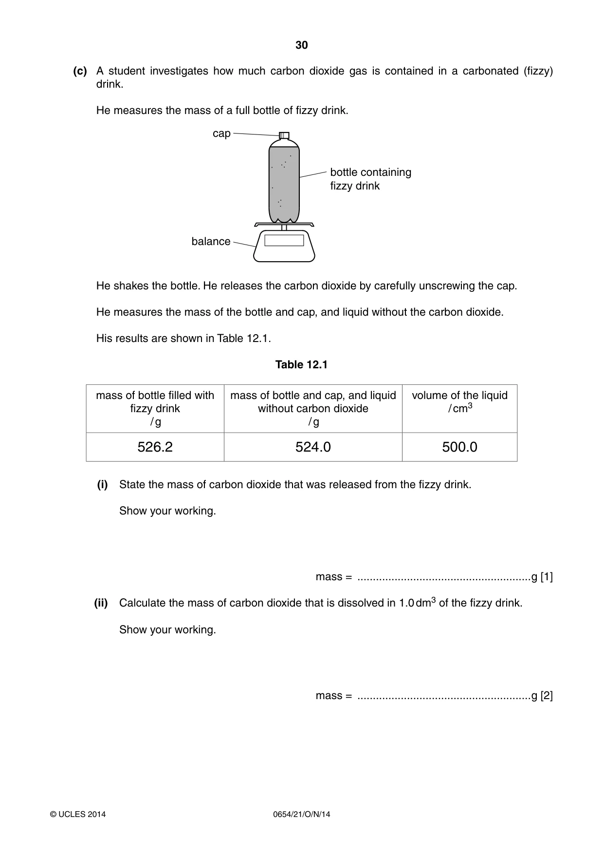 Cambridge IGCSE Sciences - Co-ordinated (Double) 0654 2014 Oct/Nov Paper 2 · Variant 1 question paper, page 30 of 32