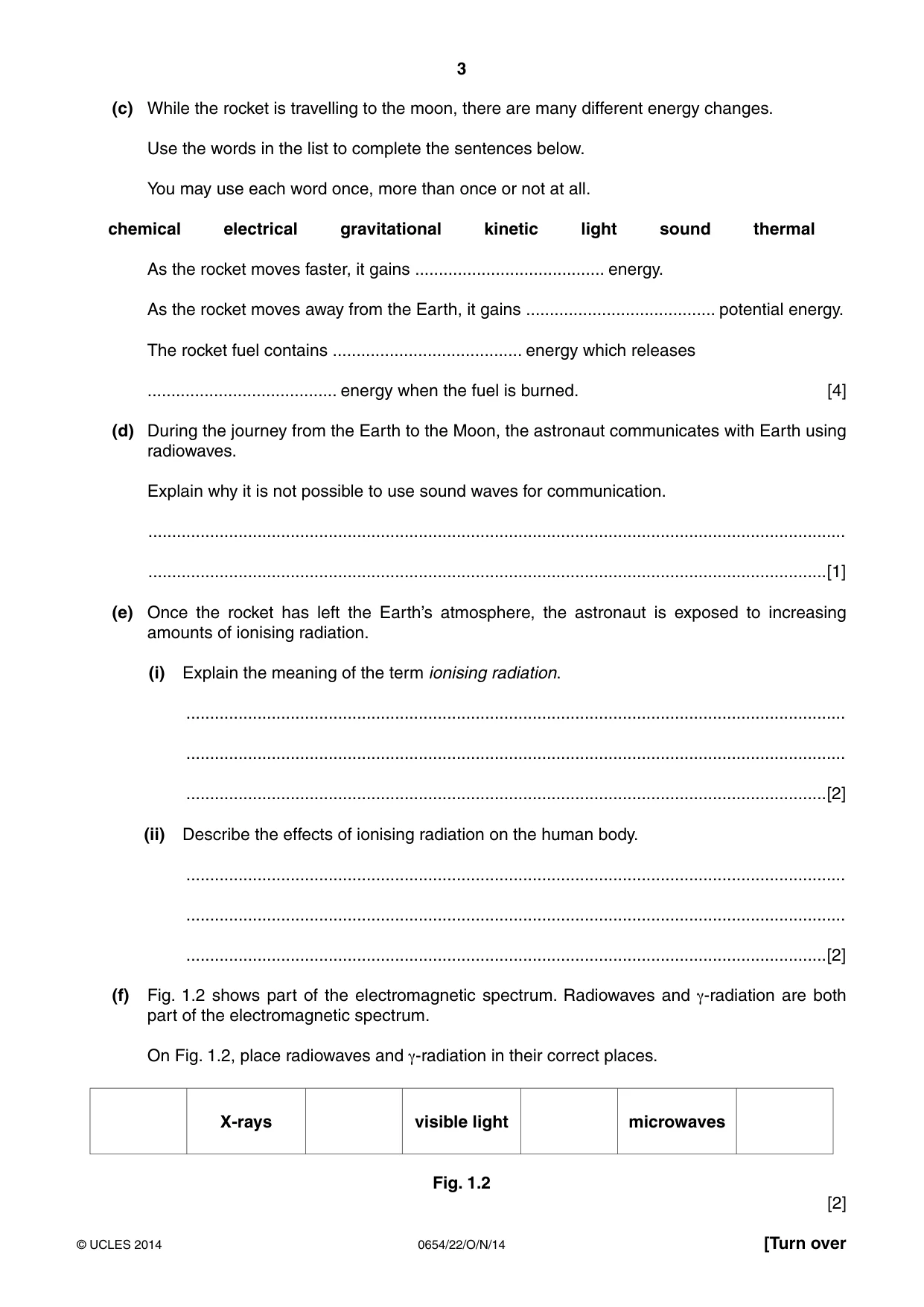 Cambridge IGCSE Sciences - Co-ordinated (Double) 0654 2014 Oct/Nov Paper 2 · Variant 2 question paper, page 3 of 32