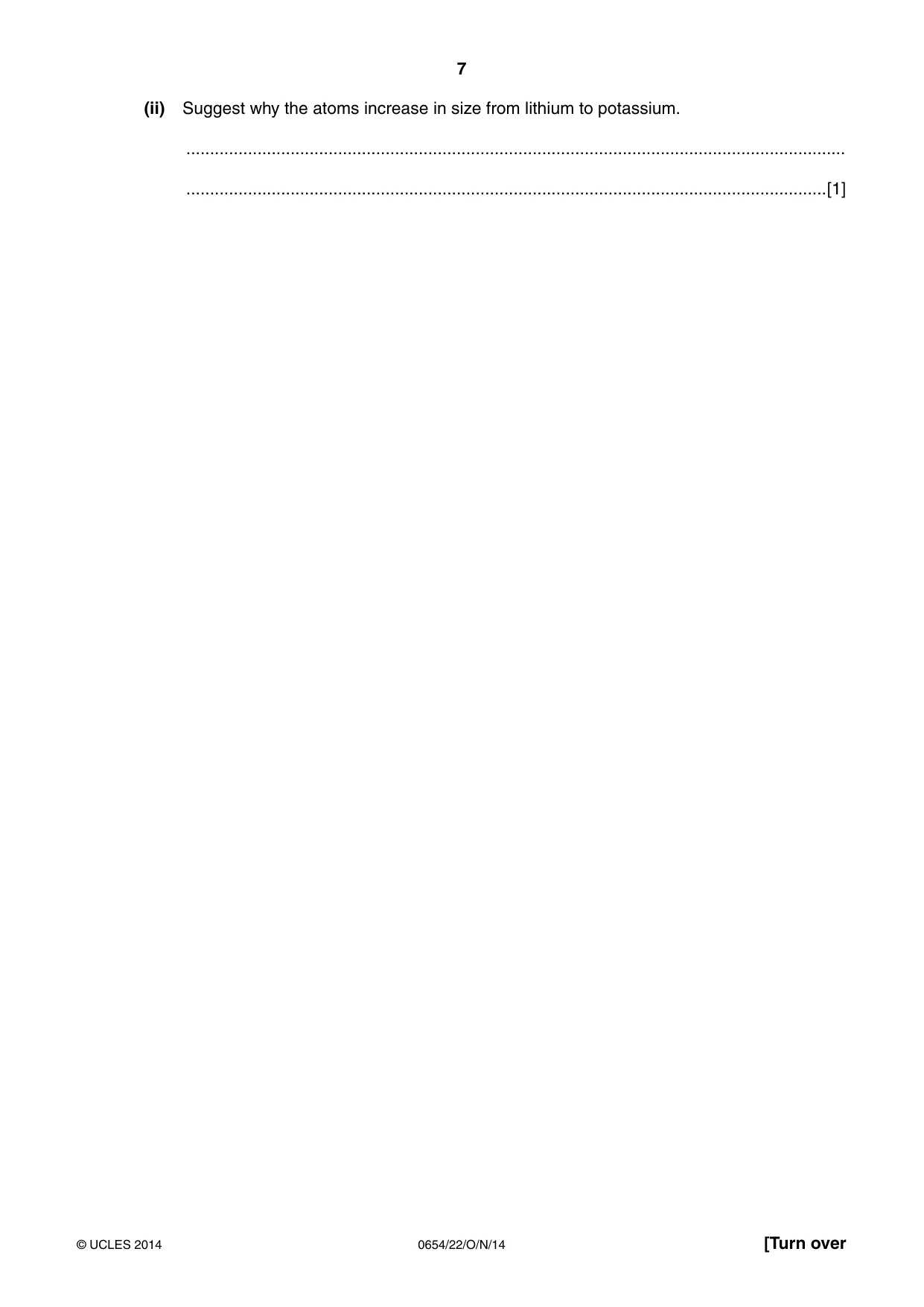 Cambridge IGCSE Sciences - Co-ordinated (Double) 0654 2014 Oct/Nov Paper 2 · Variant 2 question paper, page 7 of 32