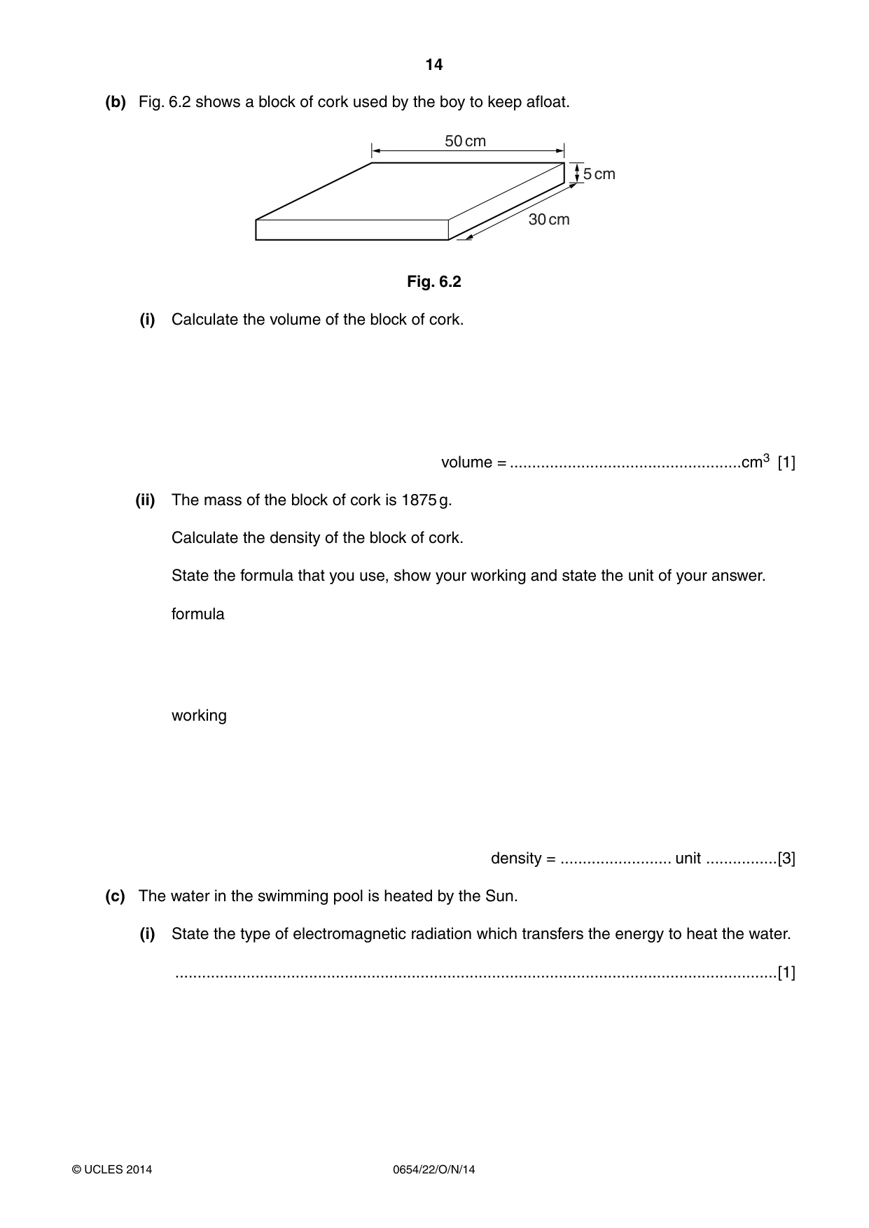 Cambridge IGCSE Sciences - Co-ordinated (Double) 0654 2014 Oct/Nov Paper 2 · Variant 2 question paper, page 14 of 32