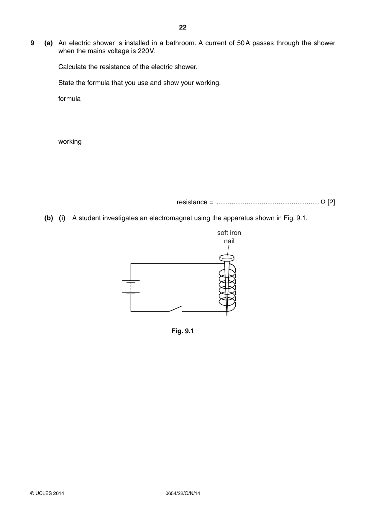Cambridge IGCSE Sciences - Co-ordinated (Double) 0654 2014 Oct/Nov Paper 2 · Variant 2 question paper, page 22 of 32