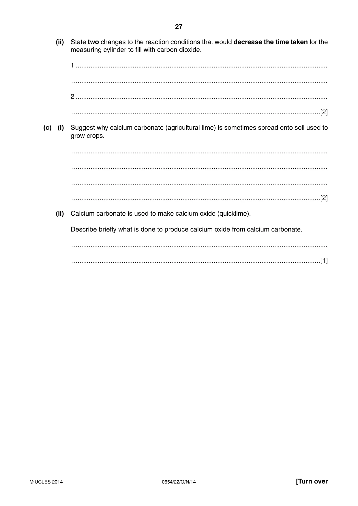 Cambridge IGCSE Sciences - Co-ordinated (Double) 0654 2014 Oct/Nov Paper 2 · Variant 2 question paper, page 27 of 32