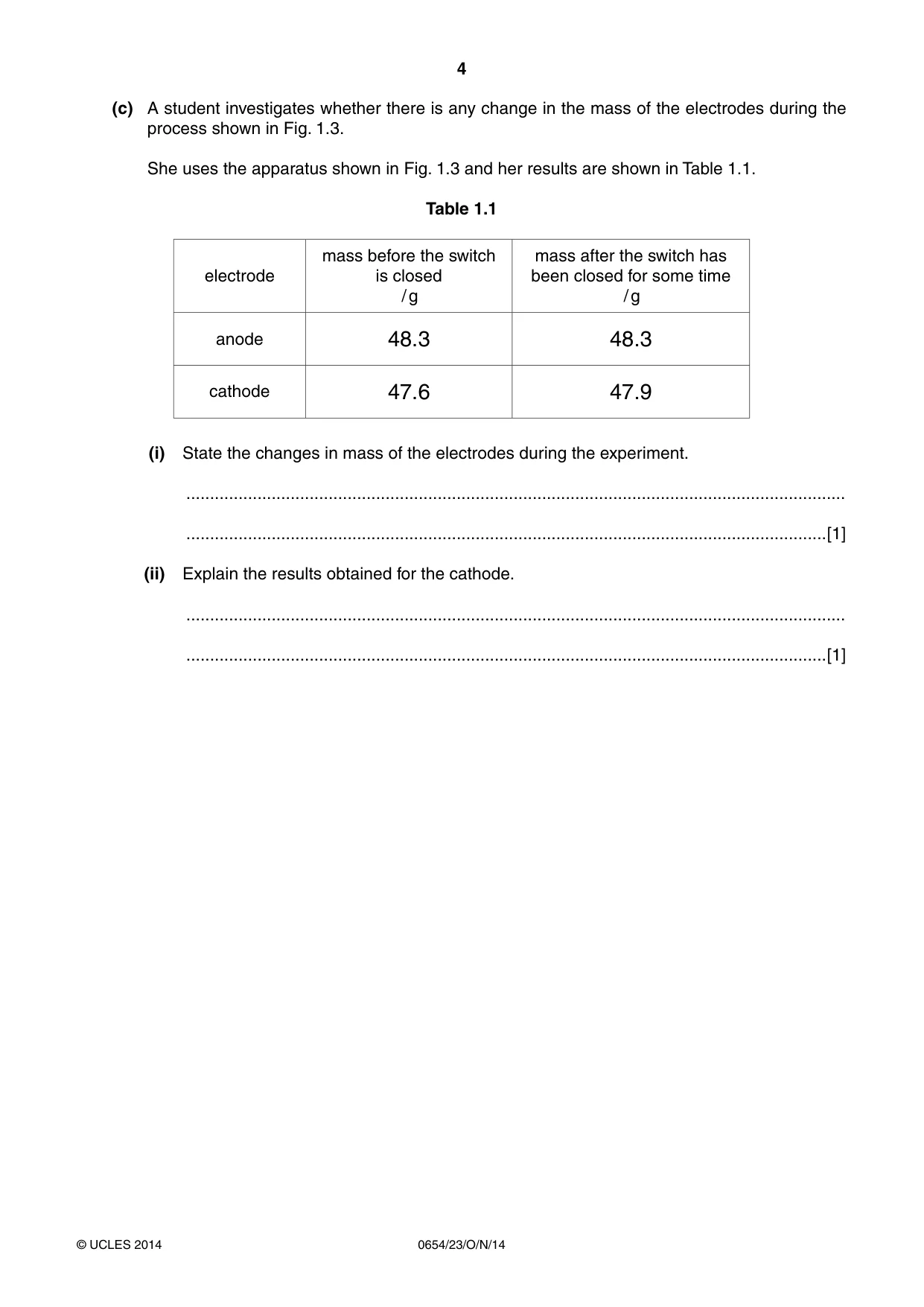 Cambridge IGCSE Sciences - Co-ordinated (Double) 0654 2014 Oct/Nov Paper 2 · Variant 3 question paper, page 4 of 32