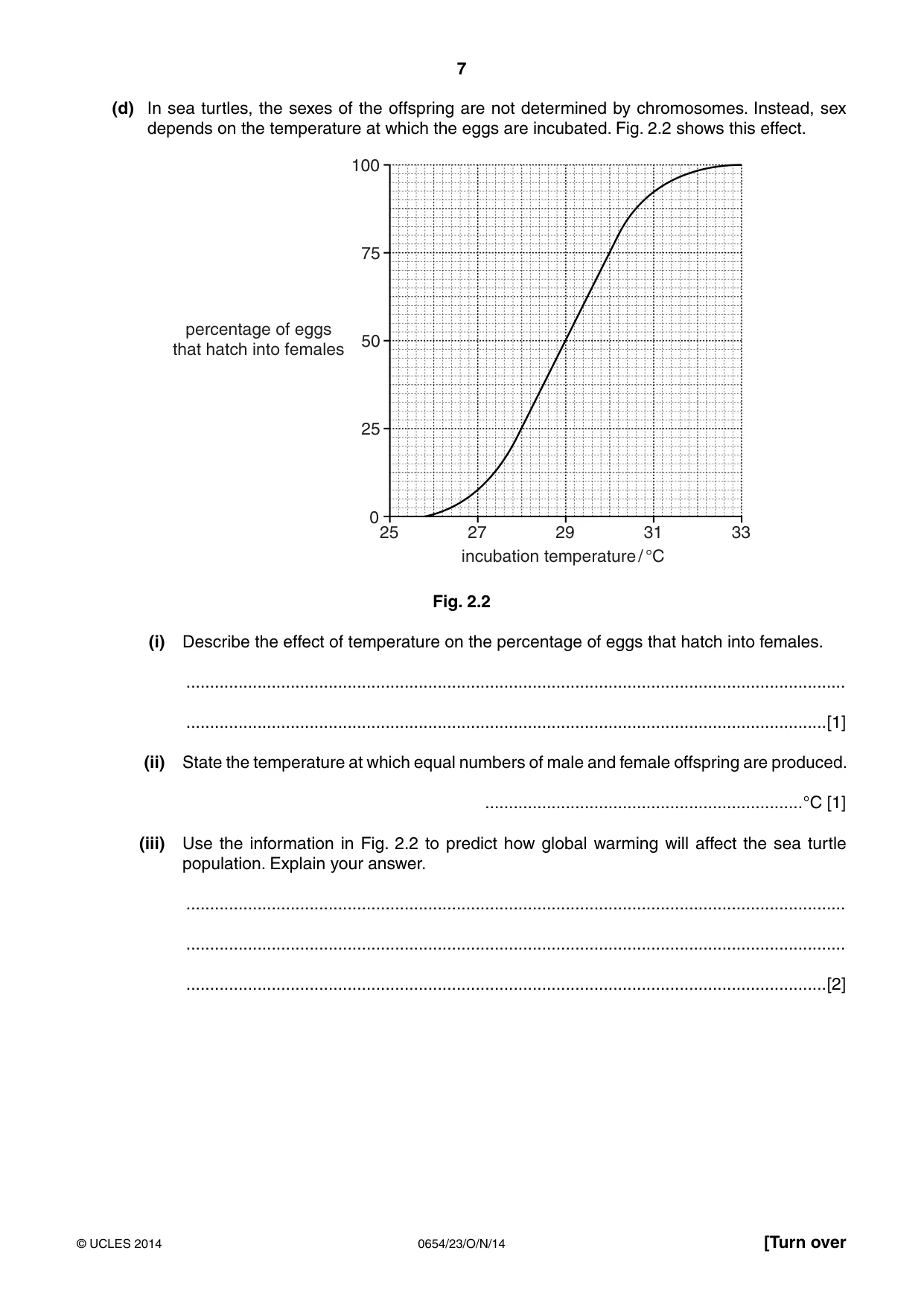 Cambridge IGCSE Sciences - Co-ordinated (Double) 0654 2014 Oct/Nov Paper 2 · Variant 3 question paper, page 7 of 32