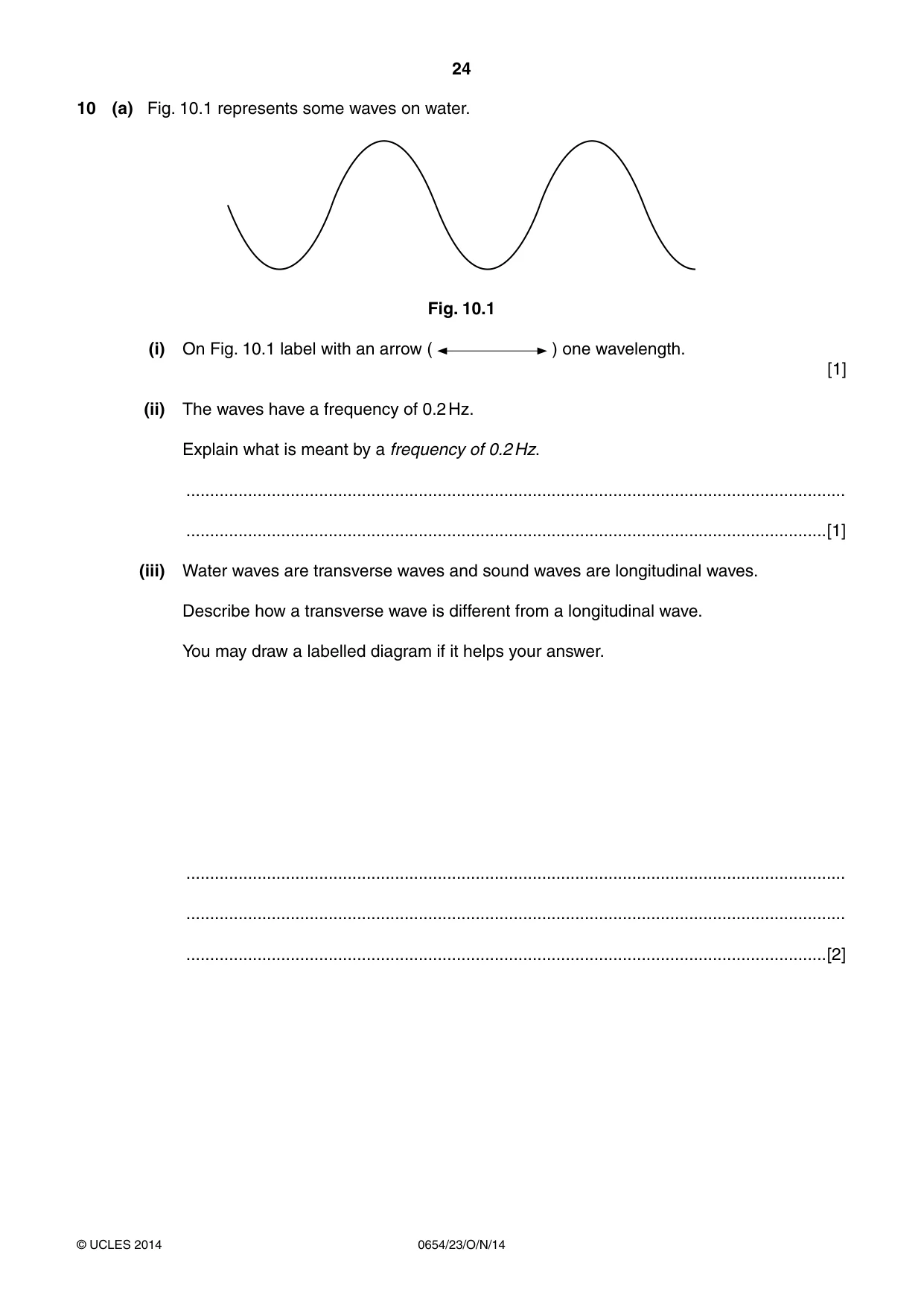 Cambridge IGCSE Sciences - Co-ordinated (Double) 0654 2014 Oct/Nov Paper 2 · Variant 3 question paper, page 24 of 32