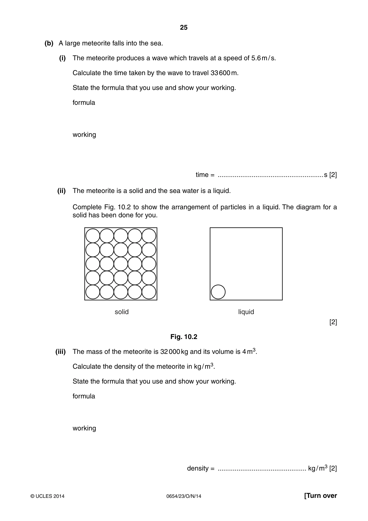 Cambridge IGCSE Sciences - Co-ordinated (Double) 0654 2014 Oct/Nov Paper 2 · Variant 3 question paper, page 25 of 32