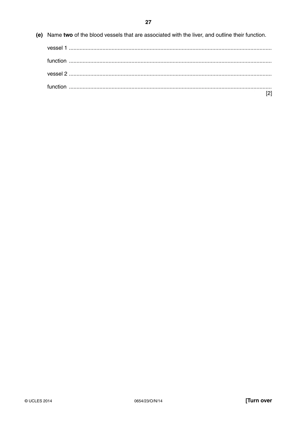 Cambridge IGCSE Sciences - Co-ordinated (Double) 0654 2014 Oct/Nov Paper 2 · Variant 3 question paper, page 27 of 32