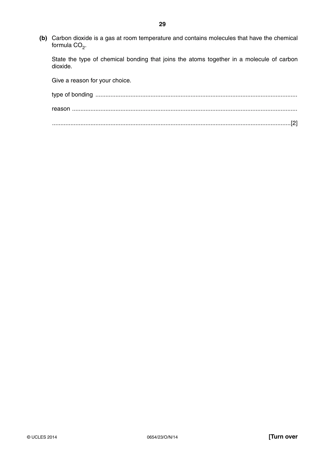 Cambridge IGCSE Sciences - Co-ordinated (Double) 0654 2014 Oct/Nov Paper 2 · Variant 3 question paper, page 29 of 32