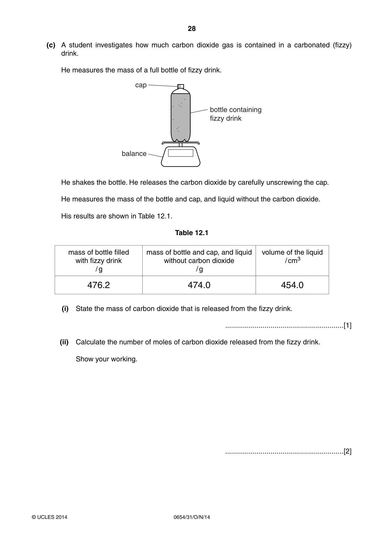 Cambridge IGCSE Sciences - Co-ordinated (Double) 0654 2014 Oct/Nov Paper 3 · Variant 1 question paper, page 28 of 32