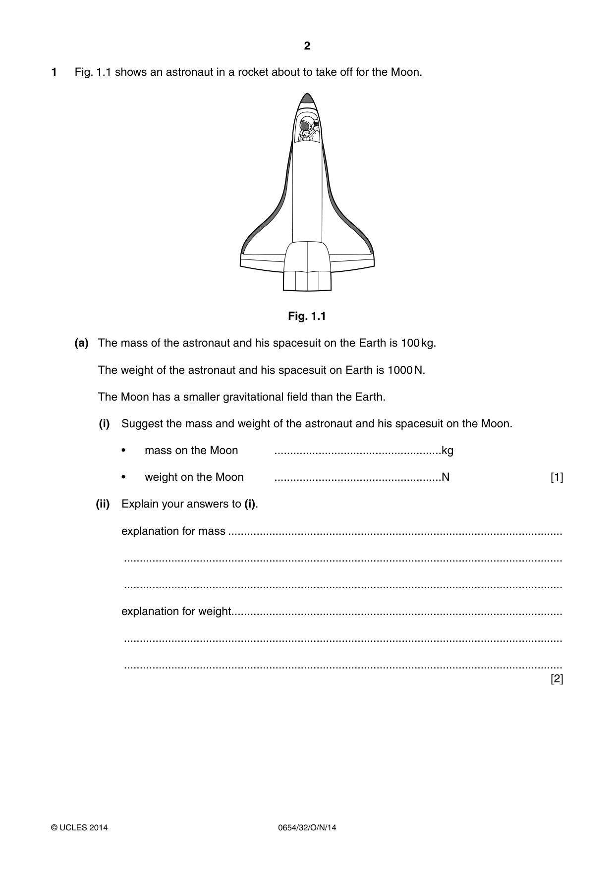 Cambridge IGCSE Sciences - Co-ordinated (Double) 0654 2014 Oct/Nov Paper 3 · Variant 2 question paper, page 2 of 32