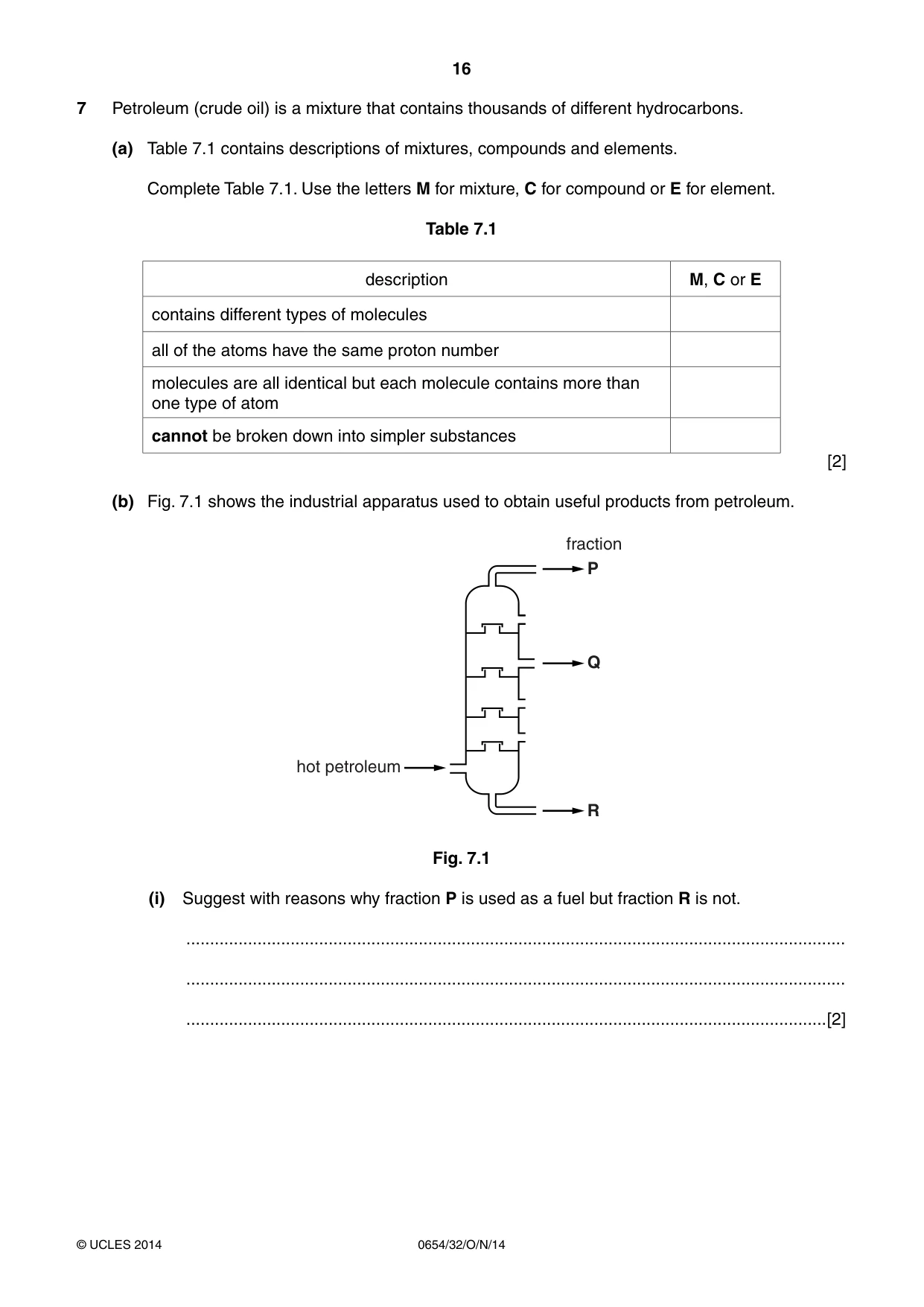 Cambridge IGCSE Sciences - Co-ordinated (Double) 0654 2014 Oct/Nov Paper 3 · Variant 2 question paper, page 16 of 32