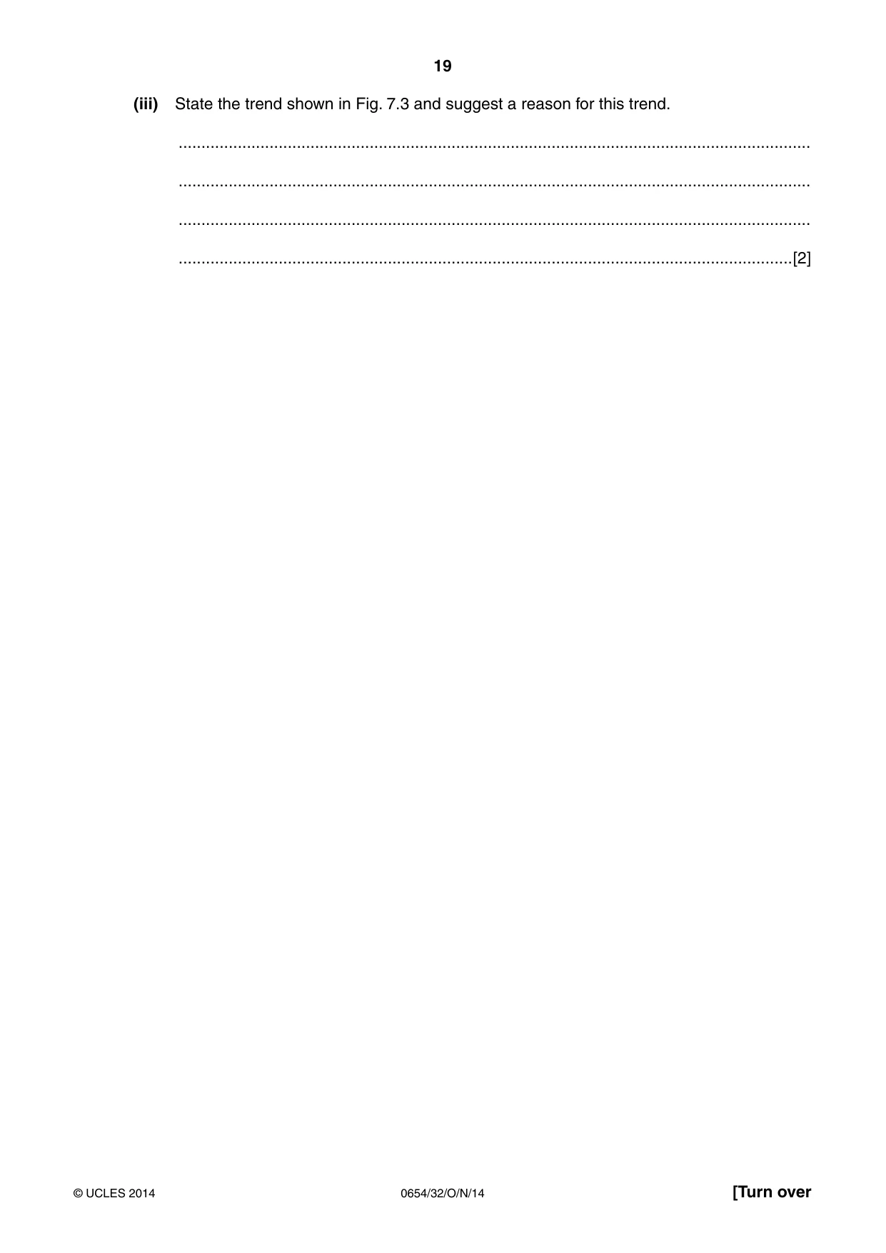 Cambridge IGCSE Sciences - Co-ordinated (Double) 0654 2014 Oct/Nov Paper 3 · Variant 2 question paper, page 19 of 32
