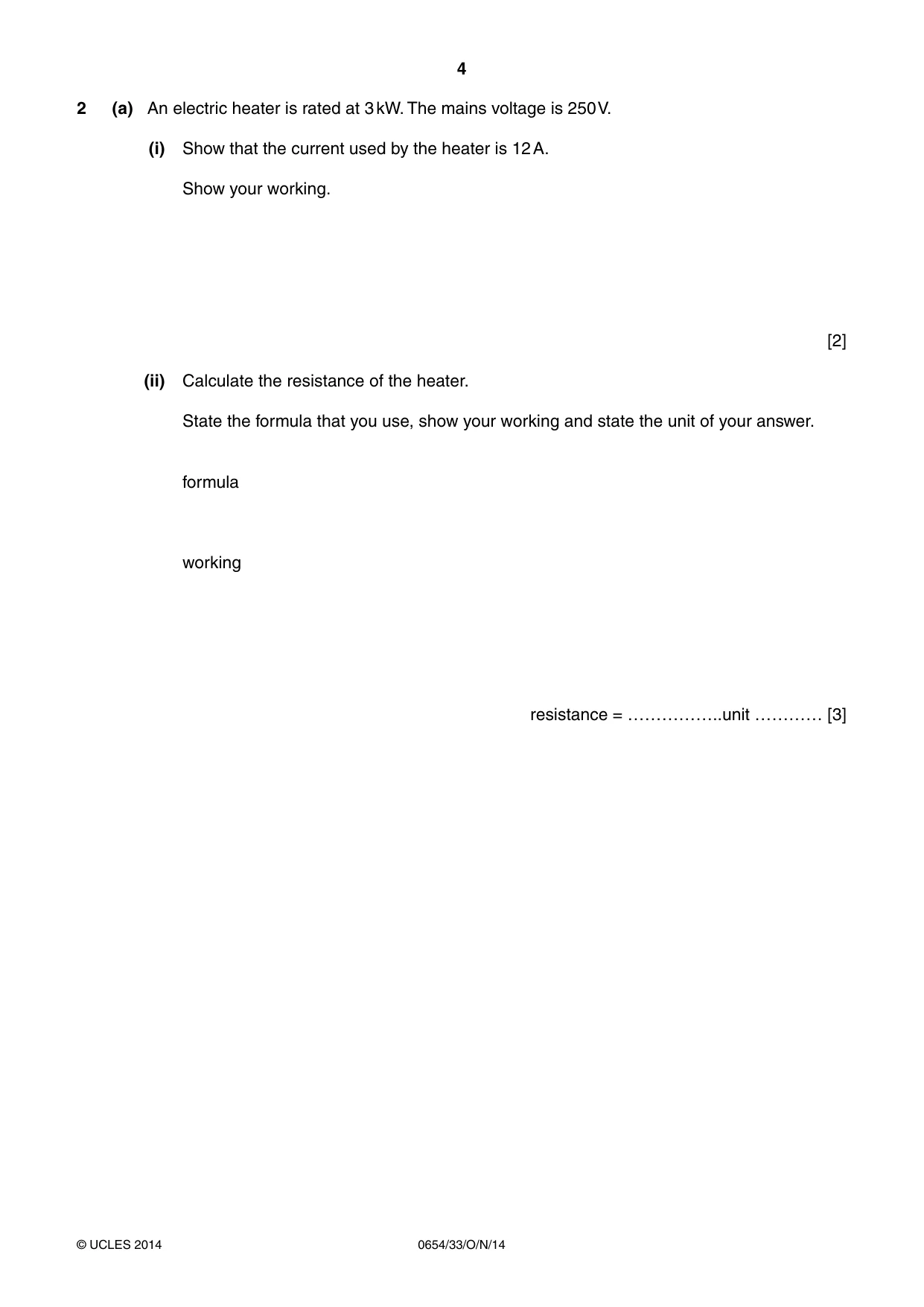 Cambridge IGCSE Sciences - Co-ordinated (Double) 0654 2014 Oct/Nov Paper 3 · Variant 3 question paper, page 4 of 28