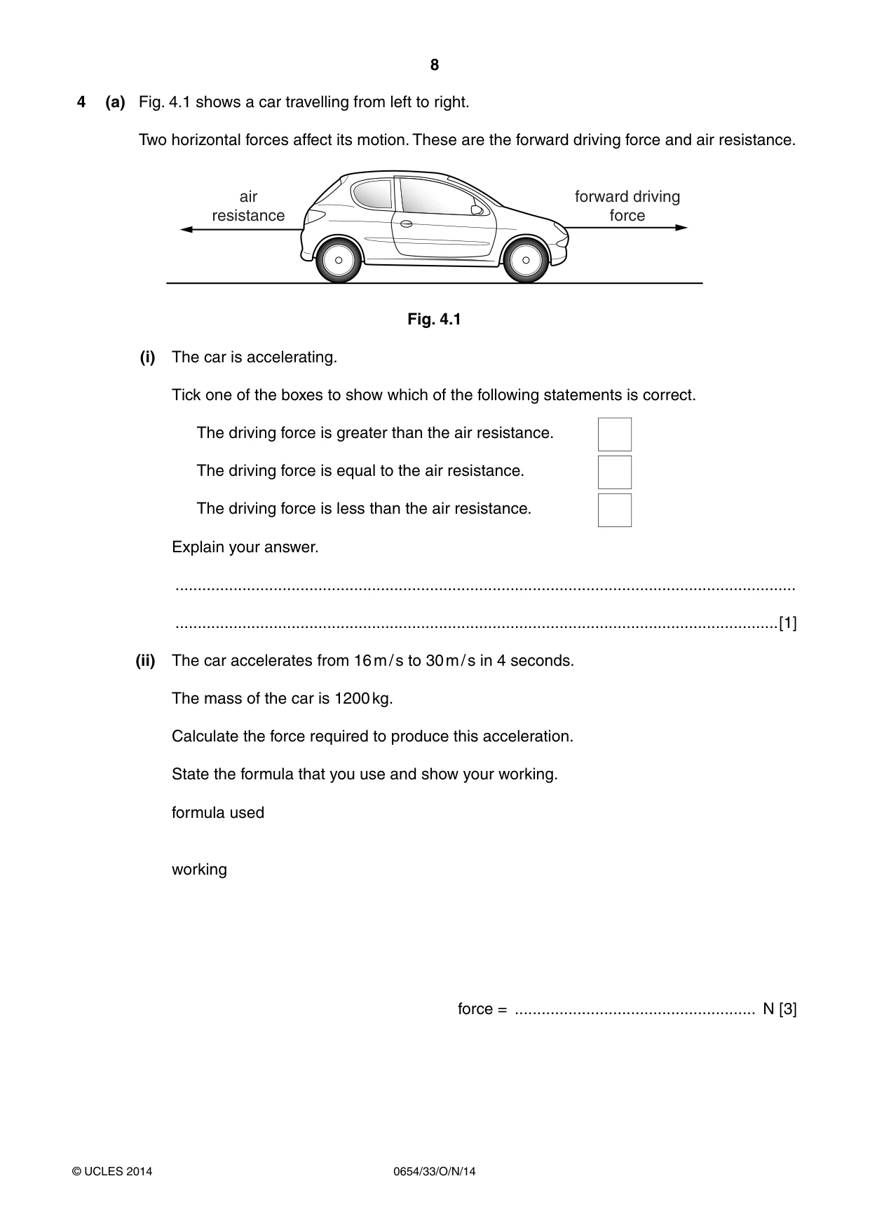 Cambridge IGCSE Sciences - Co-ordinated (Double) 0654 2014 Oct/Nov Paper 3 · Variant 3 question paper, page 8 of 28