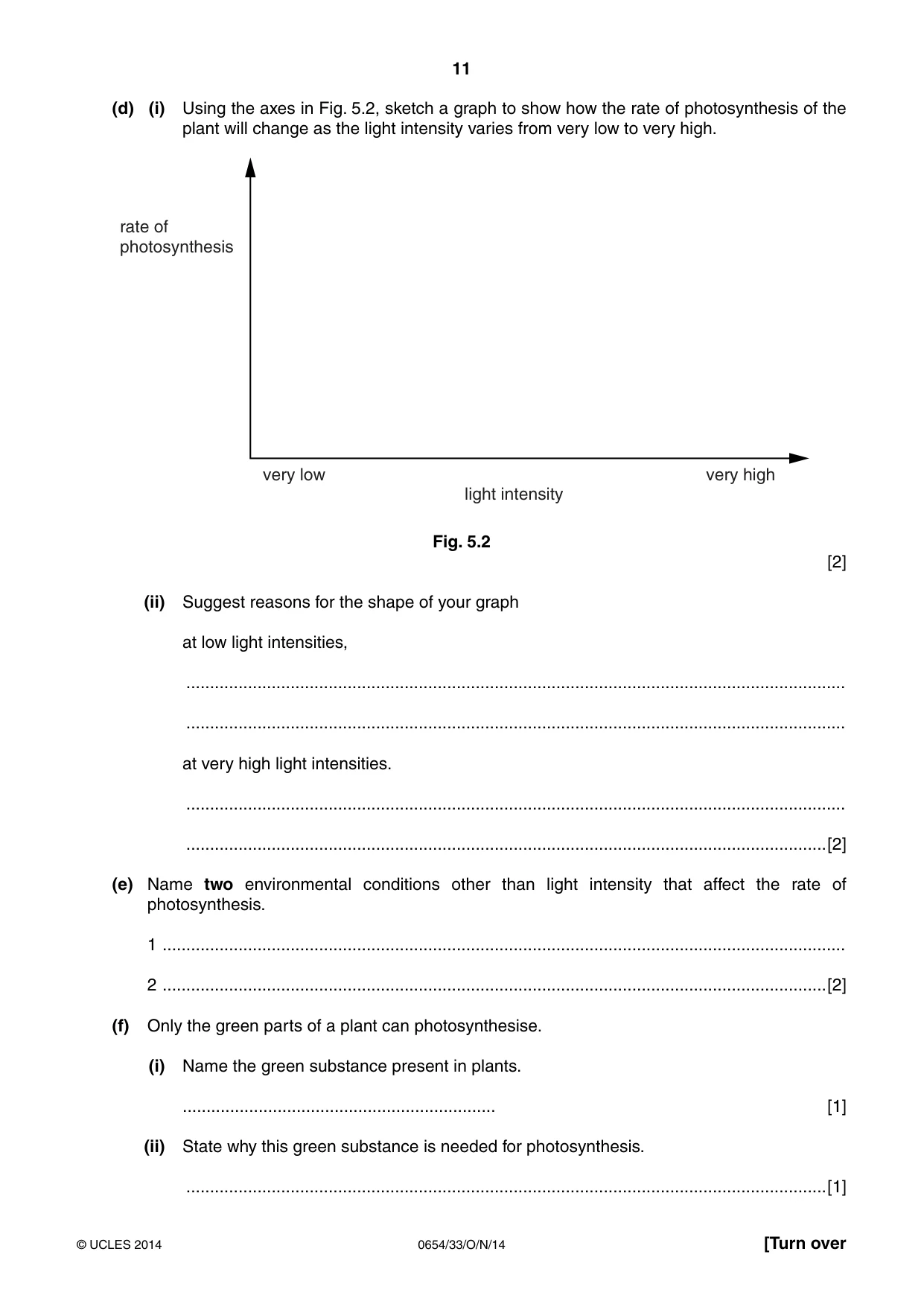 Cambridge IGCSE Sciences - Co-ordinated (Double) 0654 2014 Oct/Nov Paper 3 · Variant 3 question paper, page 11 of 28