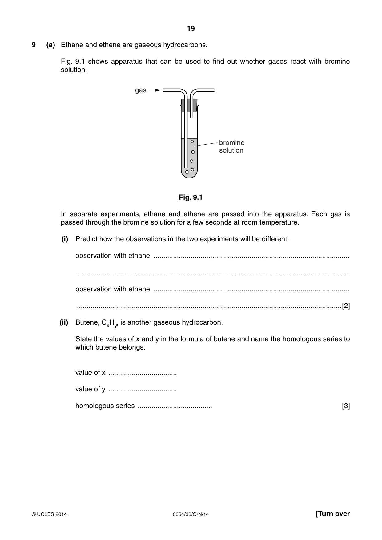 Cambridge IGCSE Sciences - Co-ordinated (Double) 0654 2014 Oct/Nov Paper 3 · Variant 3 question paper, page 19 of 28