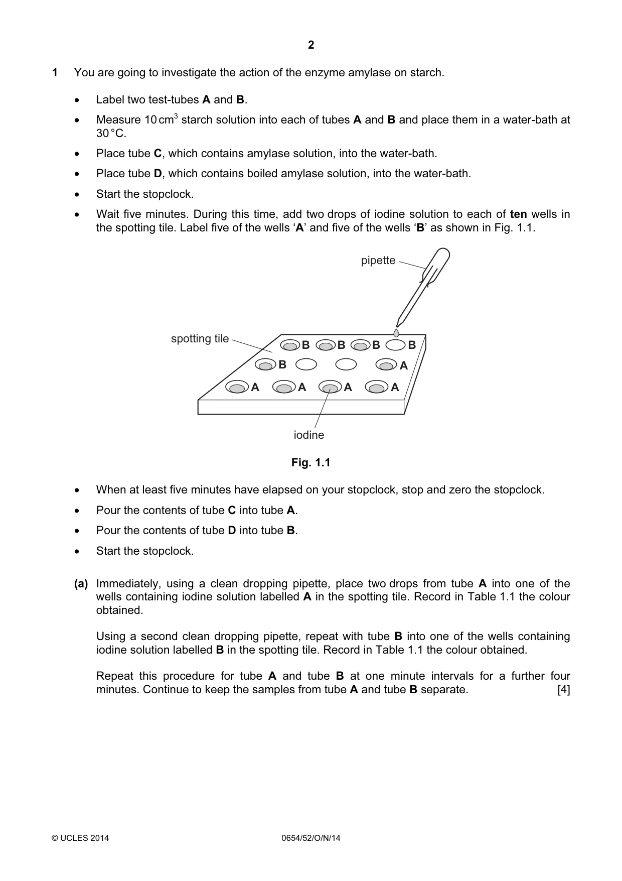 Cambridge IGCSE Sciences - Co-ordinated (Double) 0654 2014 Oct/Nov Paper 5 · Variant 2 question paper, page 2 of 12