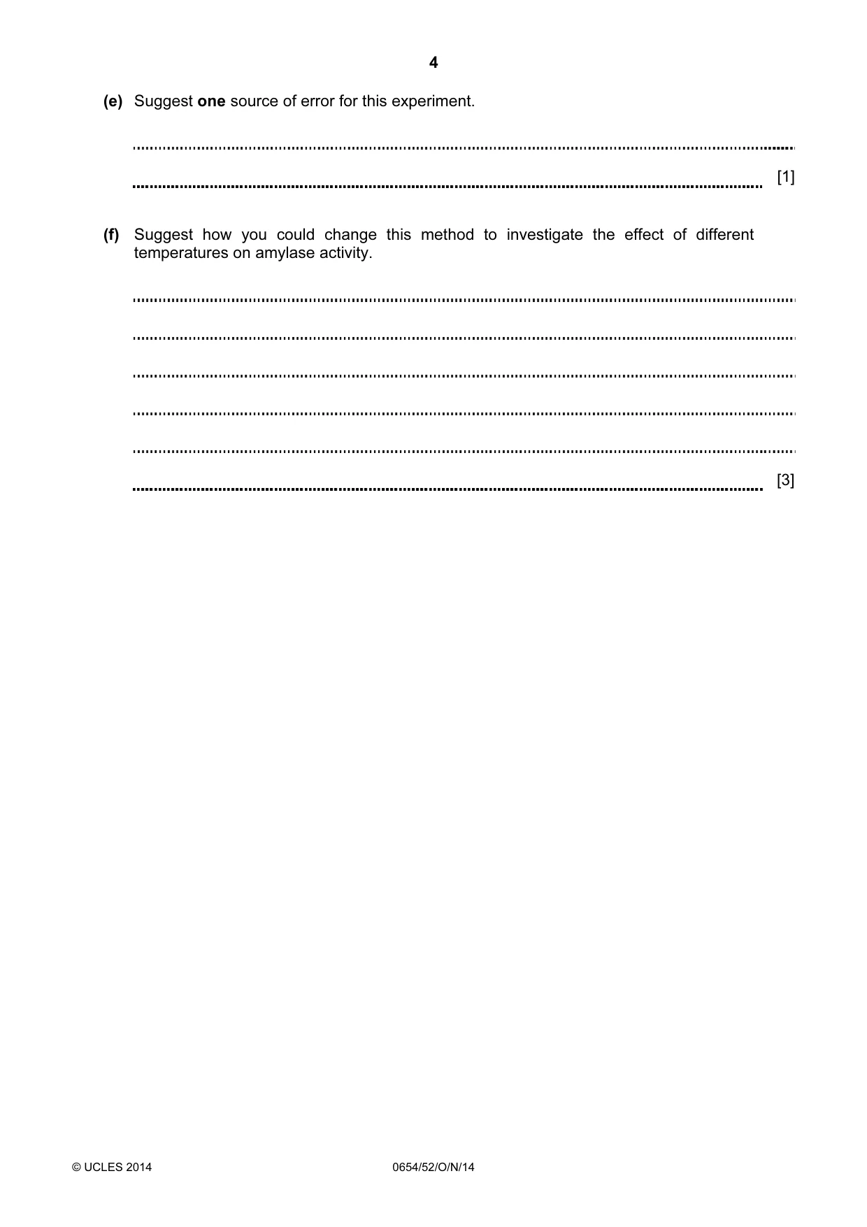 Cambridge IGCSE Sciences - Co-ordinated (Double) 0654 2014 Oct/Nov Paper 5 · Variant 2 question paper, page 4 of 12
