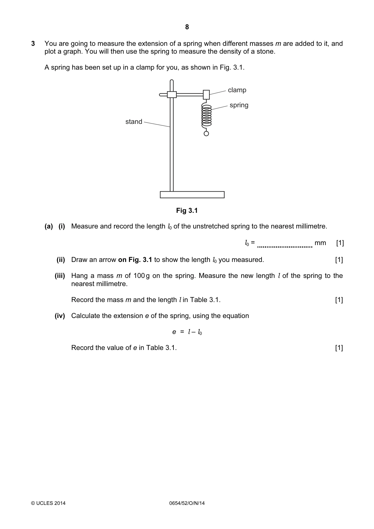 Cambridge IGCSE Sciences - Co-ordinated (Double) 0654 2014 Oct/Nov Paper 5 · Variant 2 question paper, page 8 of 12