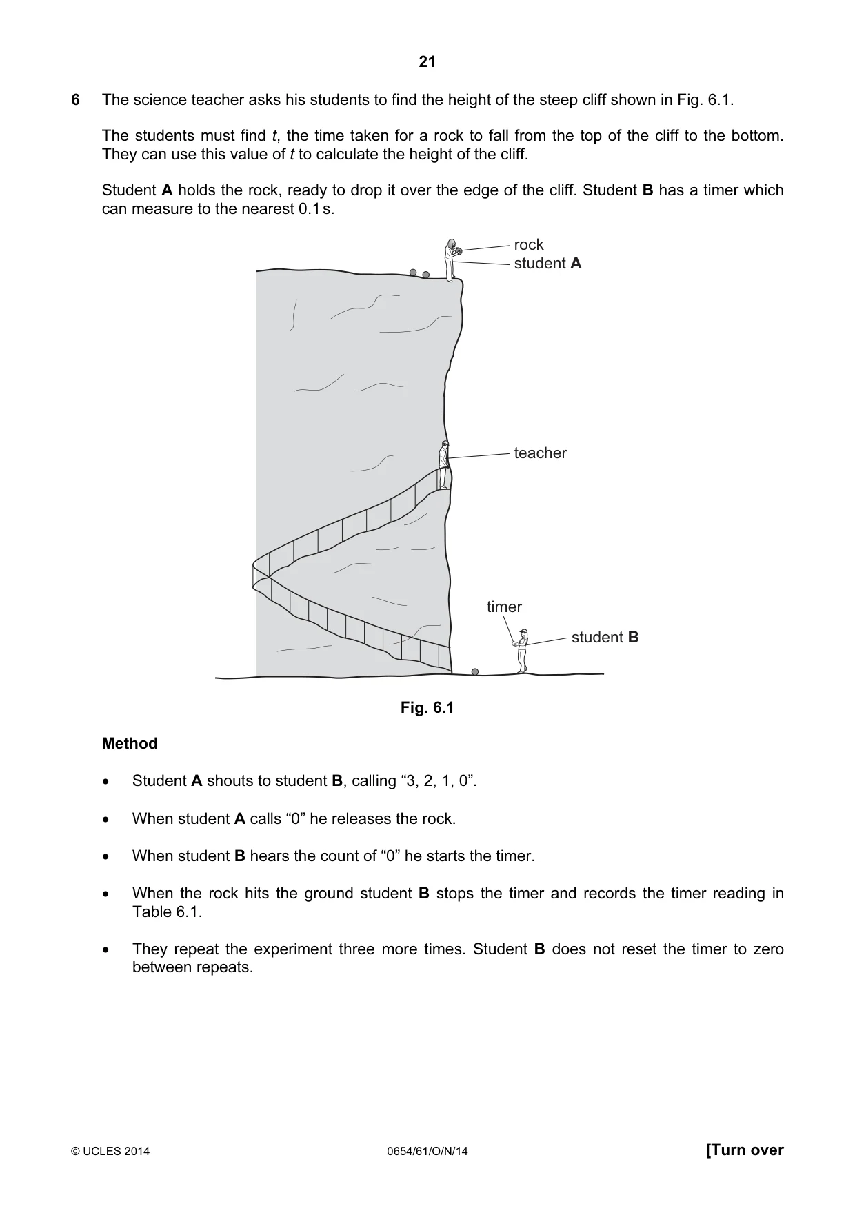 Cambridge IGCSE Sciences - Co-ordinated (Double) 0654 2014 Oct/Nov Paper 6 · Variant 1 question paper, page 21 of 24