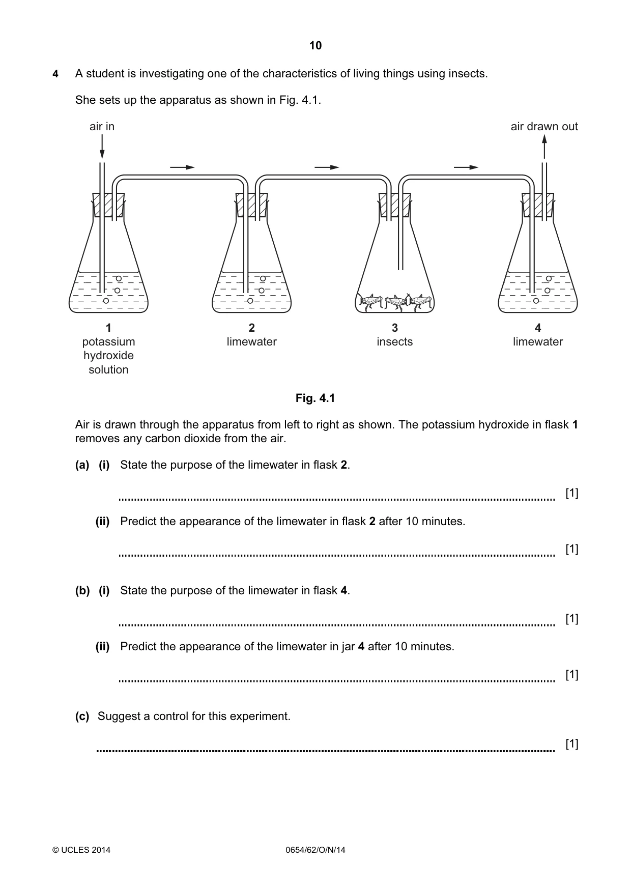 Cambridge IGCSE Sciences - Co-ordinated (Double) 0654 2014 Oct/Nov Paper 6 · Variant 2 question paper, page 10 of 16