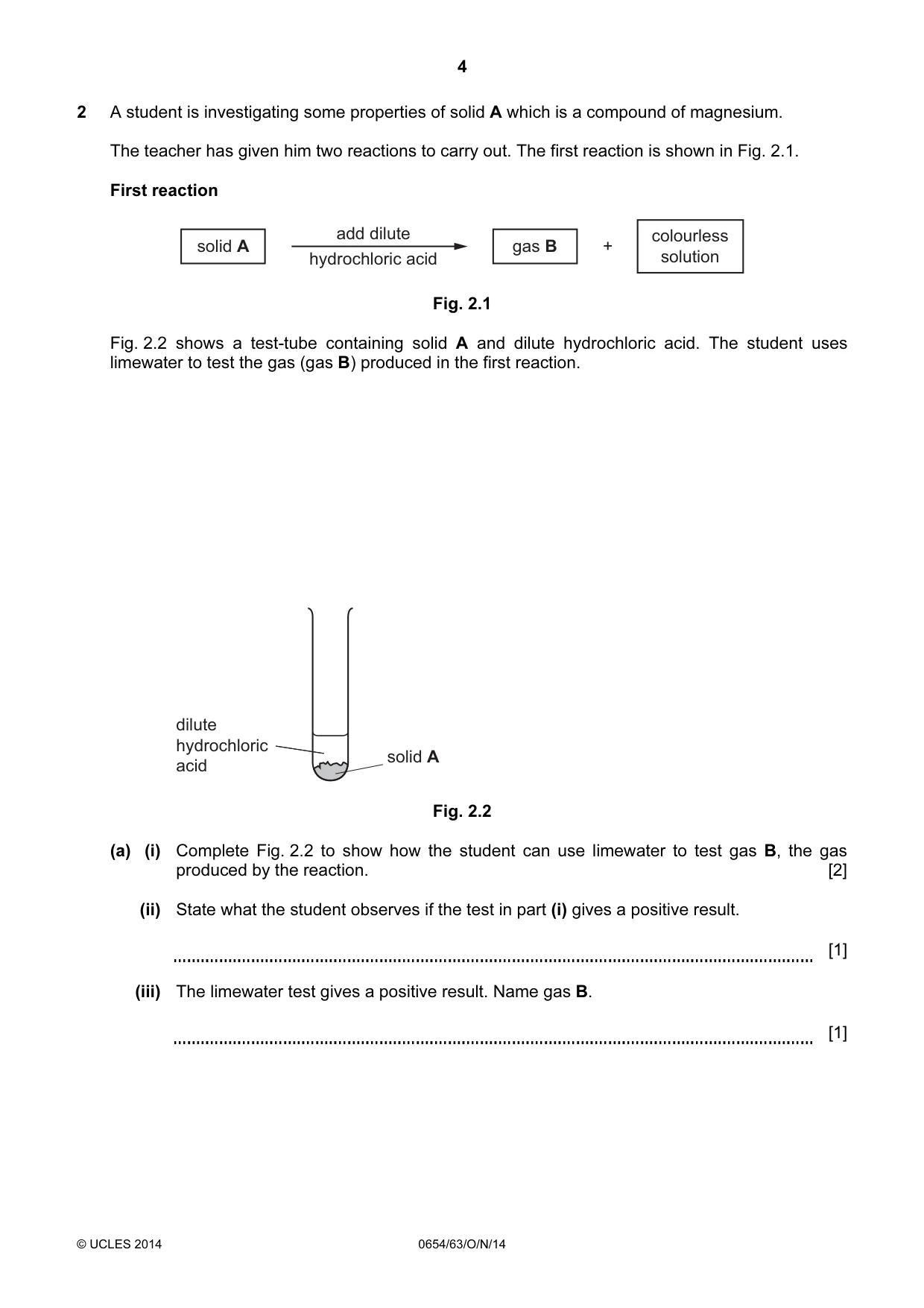 Cambridge IGCSE Sciences - Co-ordinated (Double) 0654 2014 Oct/Nov Paper 6 · Variant 3 question paper, page 4 of 20