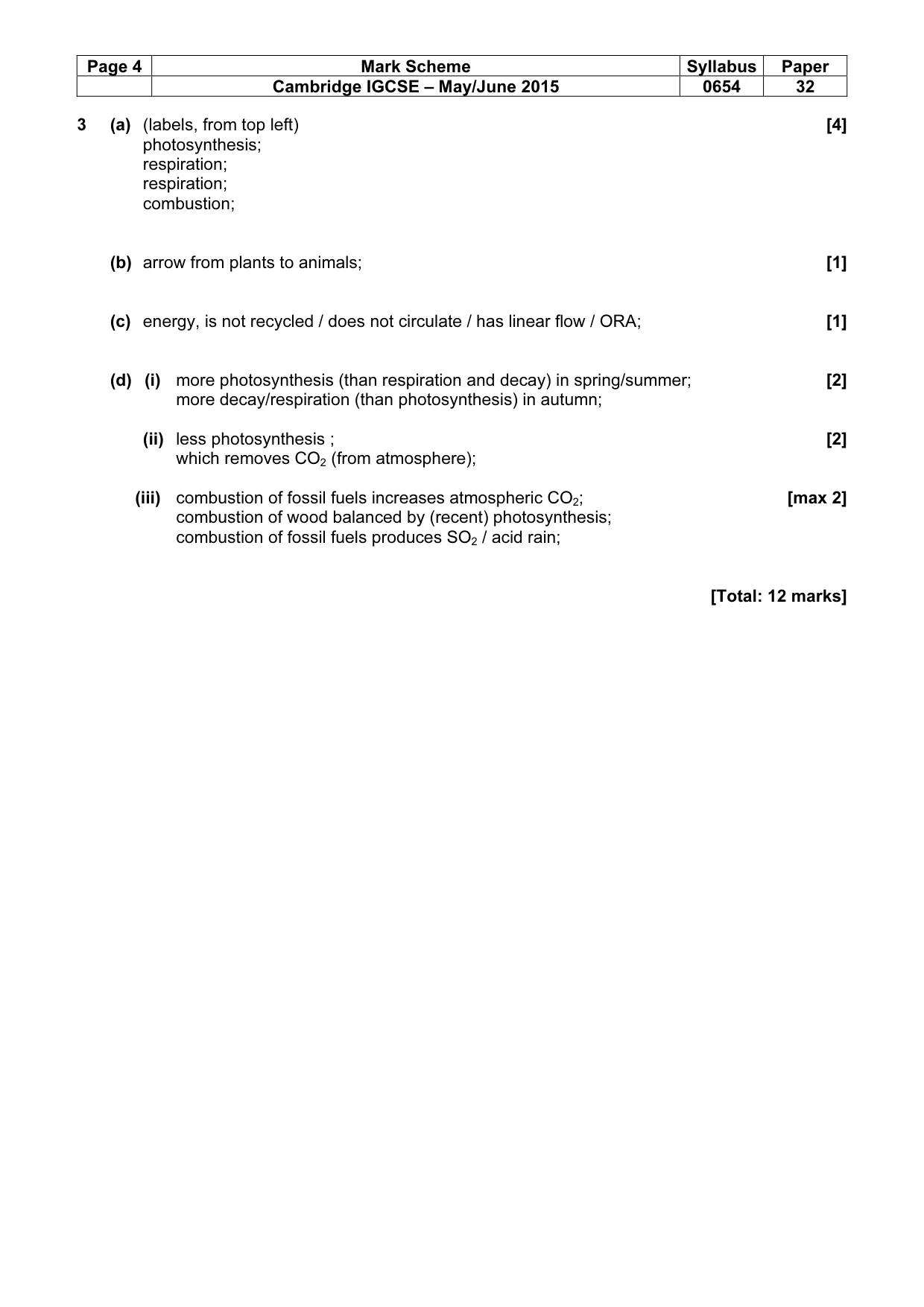 Mark scheme, page 4 of 12