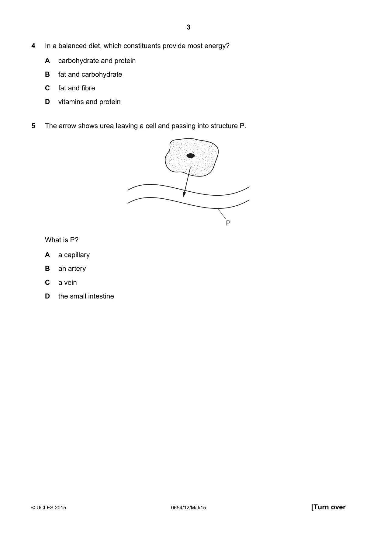 Cambridge IGCSE Sciences - Co-ordinated (Double) 0654 2015 May/June Paper 1 · Variant 2 question paper, page 3 of 20