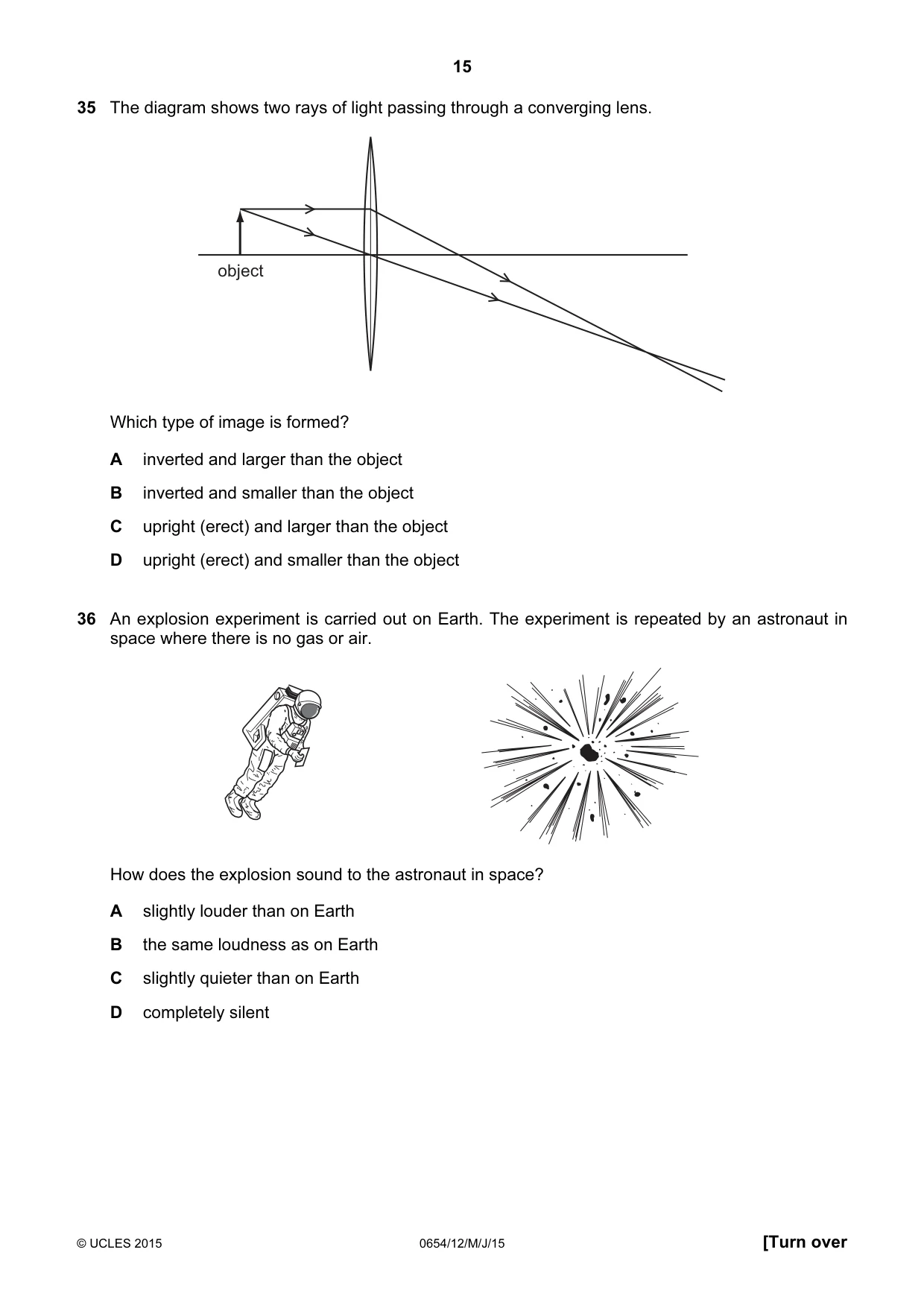 Cambridge IGCSE Sciences - Co-ordinated (Double) 0654 2015 May/June Paper 1 · Variant 2 question paper, page 15 of 20